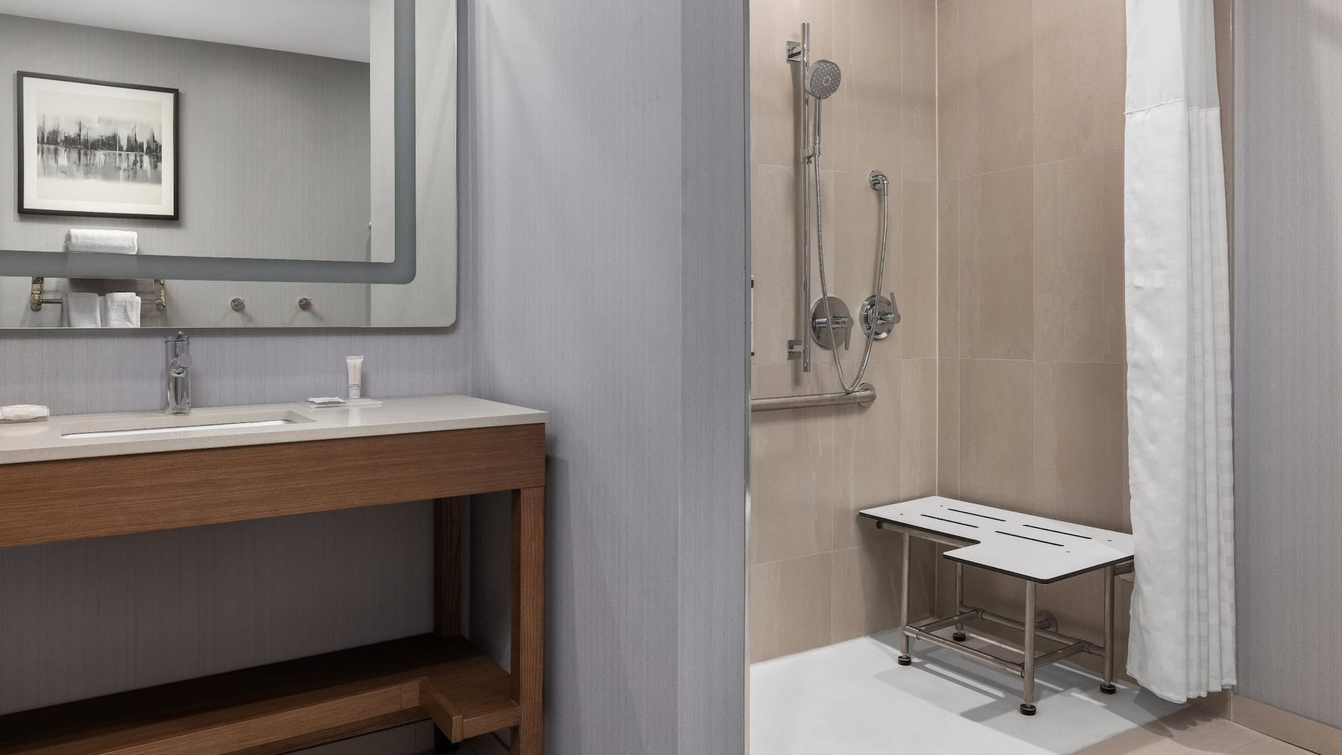 1 of 3 Hyatt Place Mississauga / Airport Corporate Centre Accessible Shower