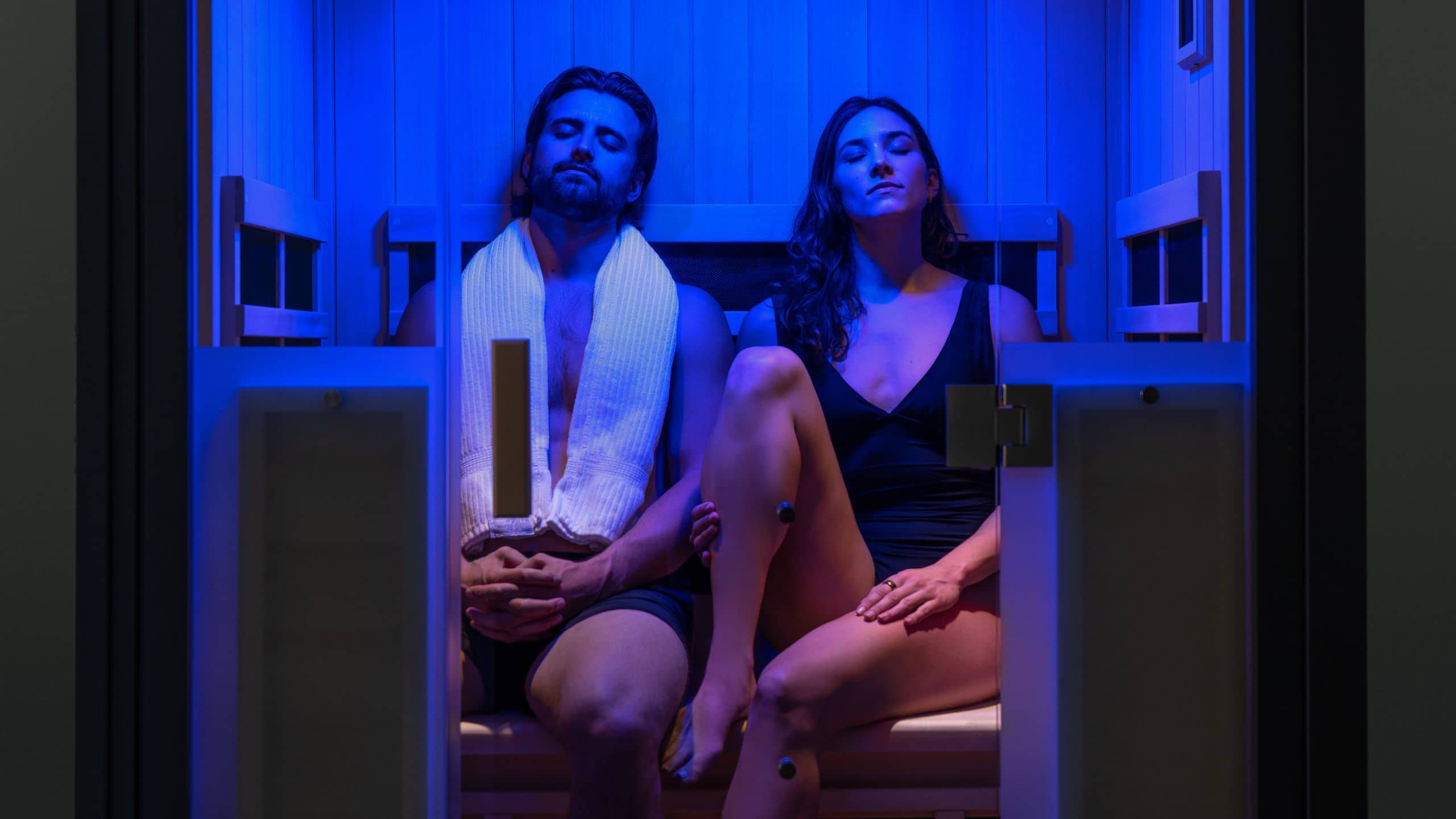 Spa Patio Couple Lounges