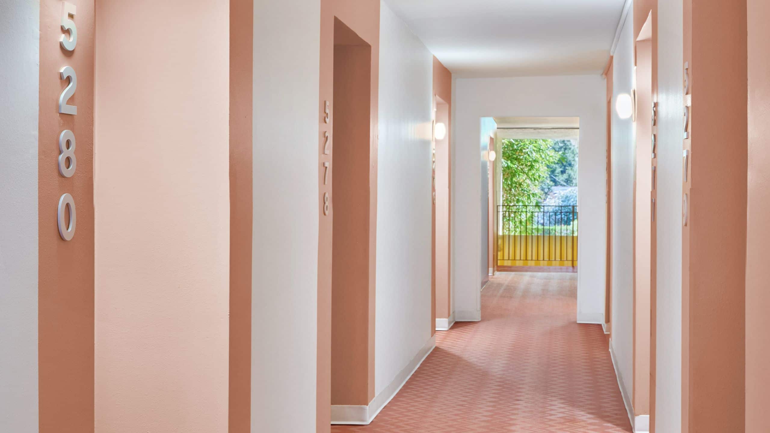 Wild Palms Hotel Pink Hallway