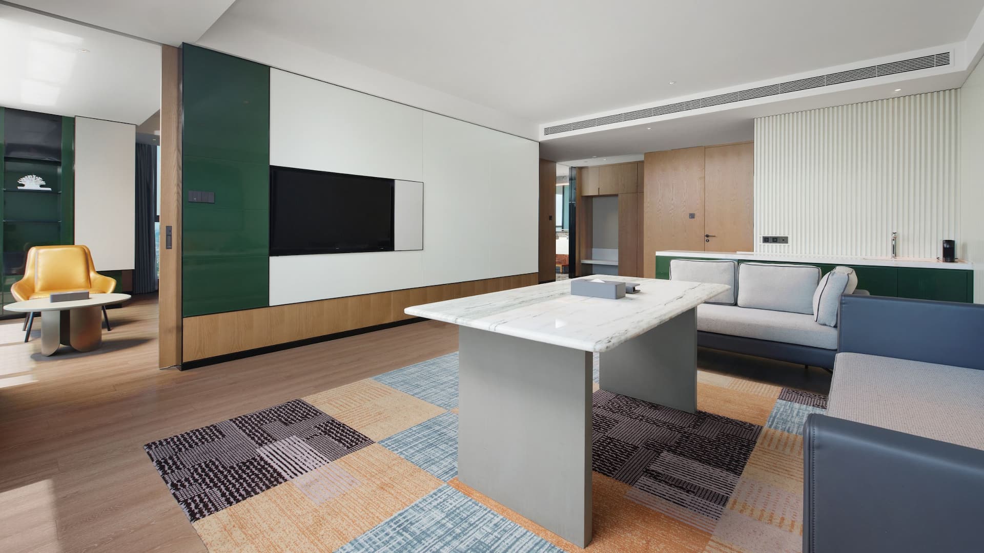 4 de 6 Hyatt Place Nanchong Gaoping King River View Suite With Livingroom