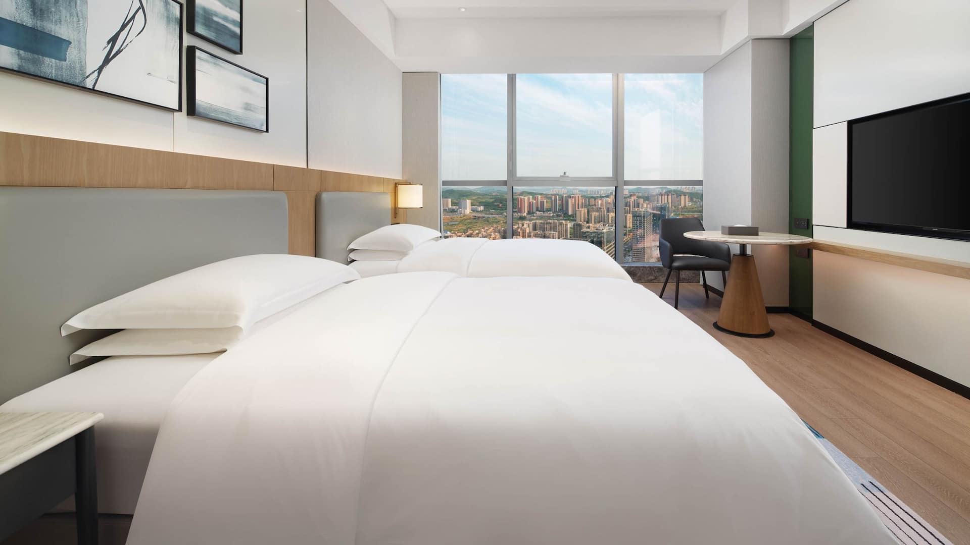 1 de 3 Hyatt Place Nanchong Gaoping Twin Bedroom