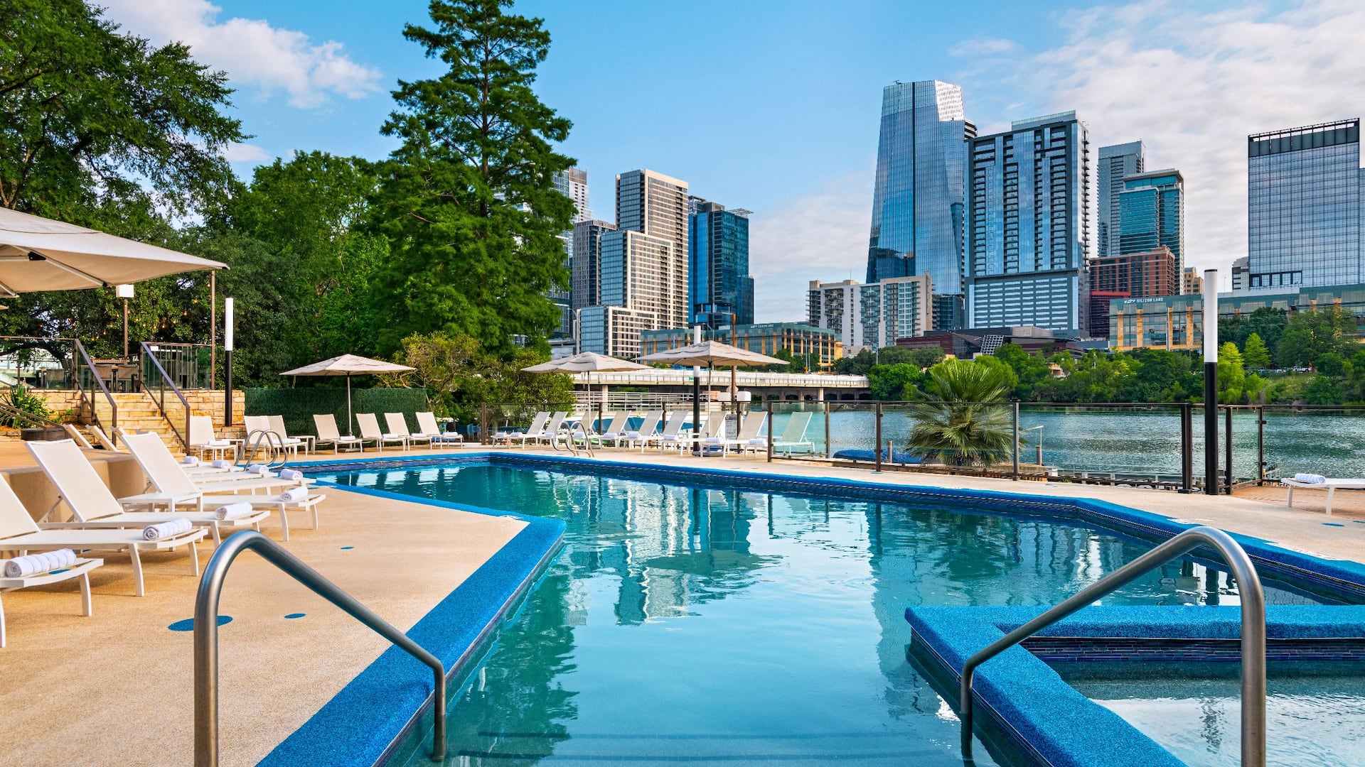 Hyatt Regency Austin Pool Skyline