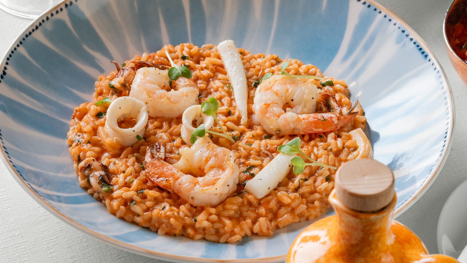 Grand Hyatt Mumbai Hotel & Residences Celini Seafood Risotto Salad