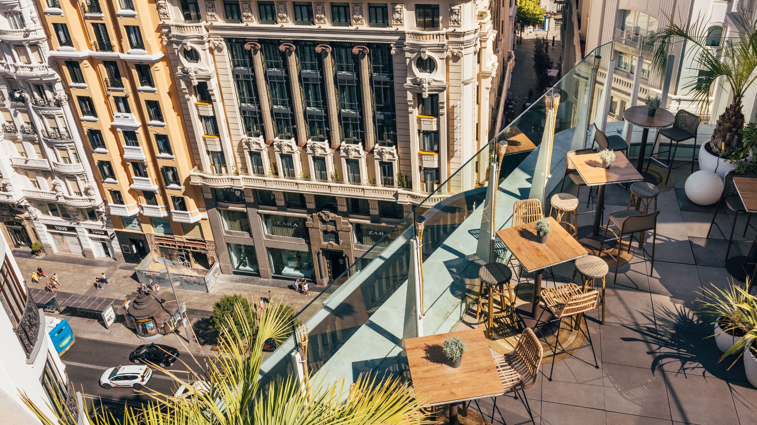 Hyatt Centric Gran Via Madrid Rooftop Garden Seating