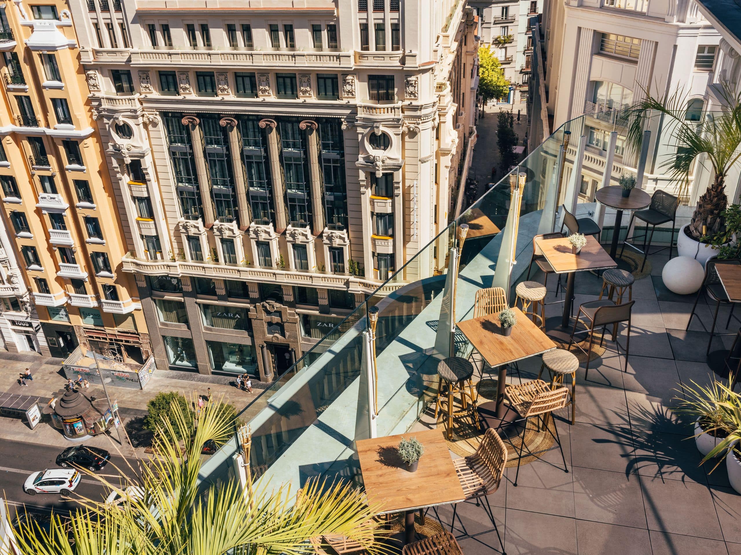 Hyatt Centric Gran Via Madrid Rooftop Garden Seating