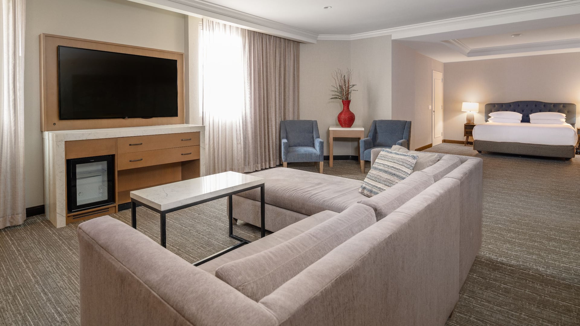 Hyatt Regency Valencia Mcbean Couch Living Room View