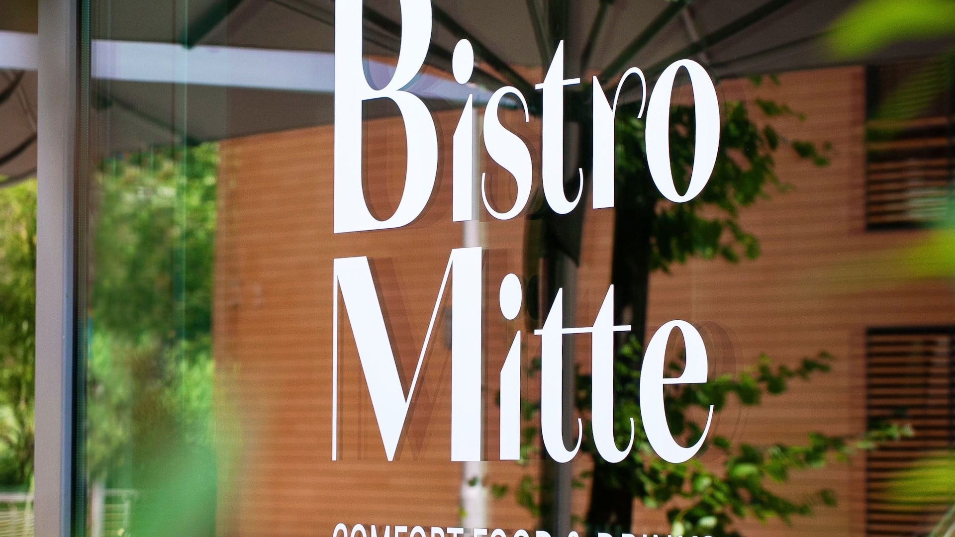 Grand Hyatt Berlin Bistro Mitte Window Logo