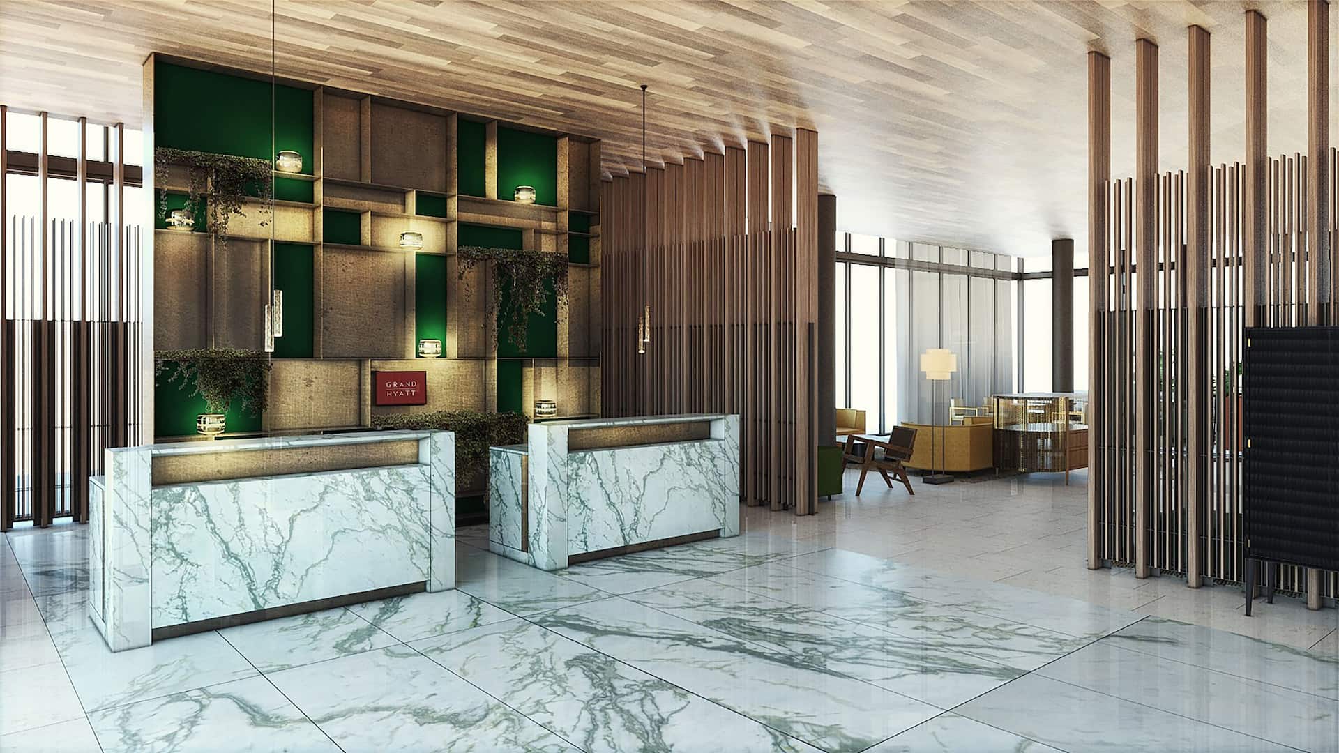 Grand Hyatt Cancun Beach Resort Lobby Front Desk