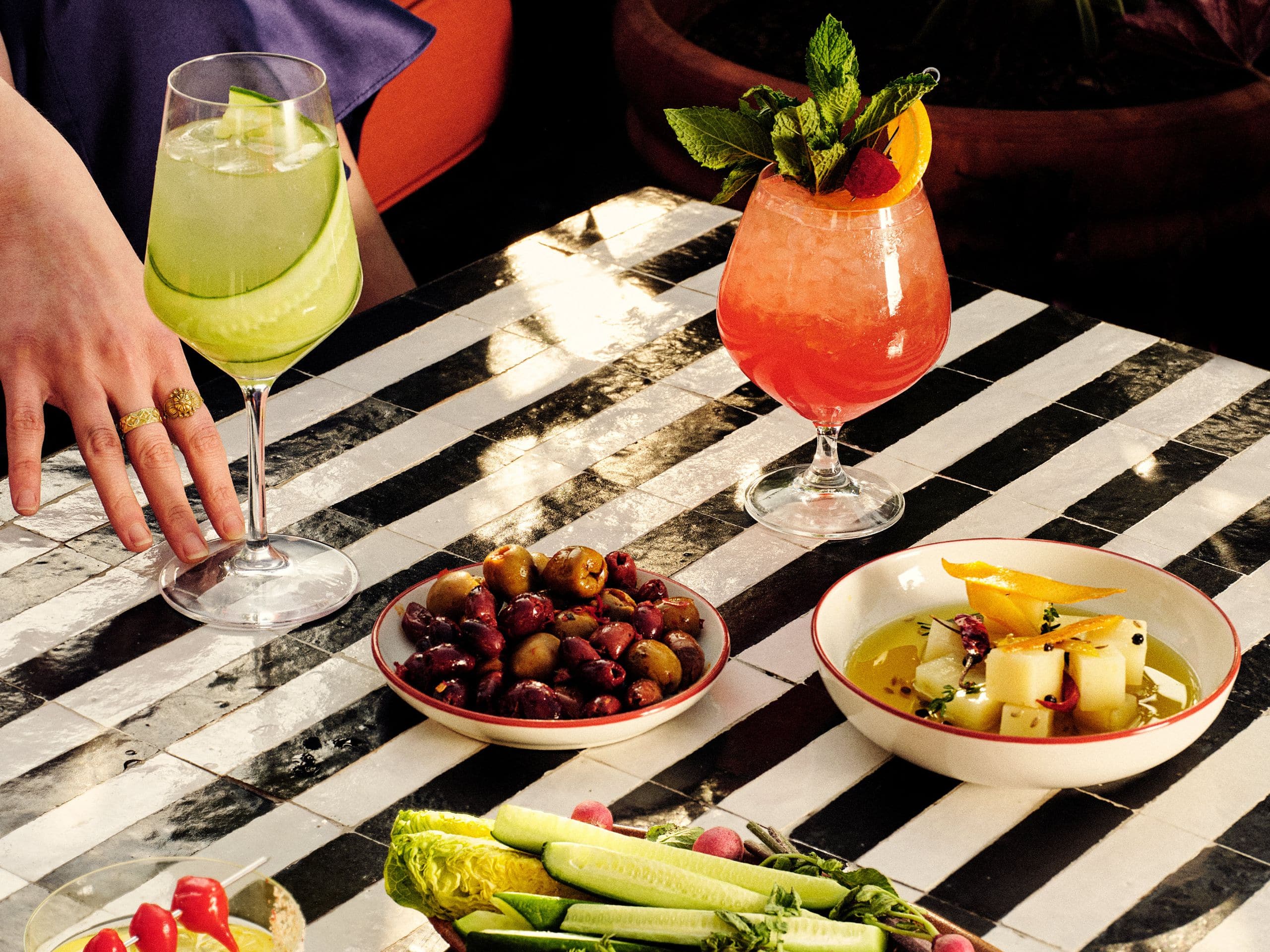 The Manner The Rooftop Cocktails With Food