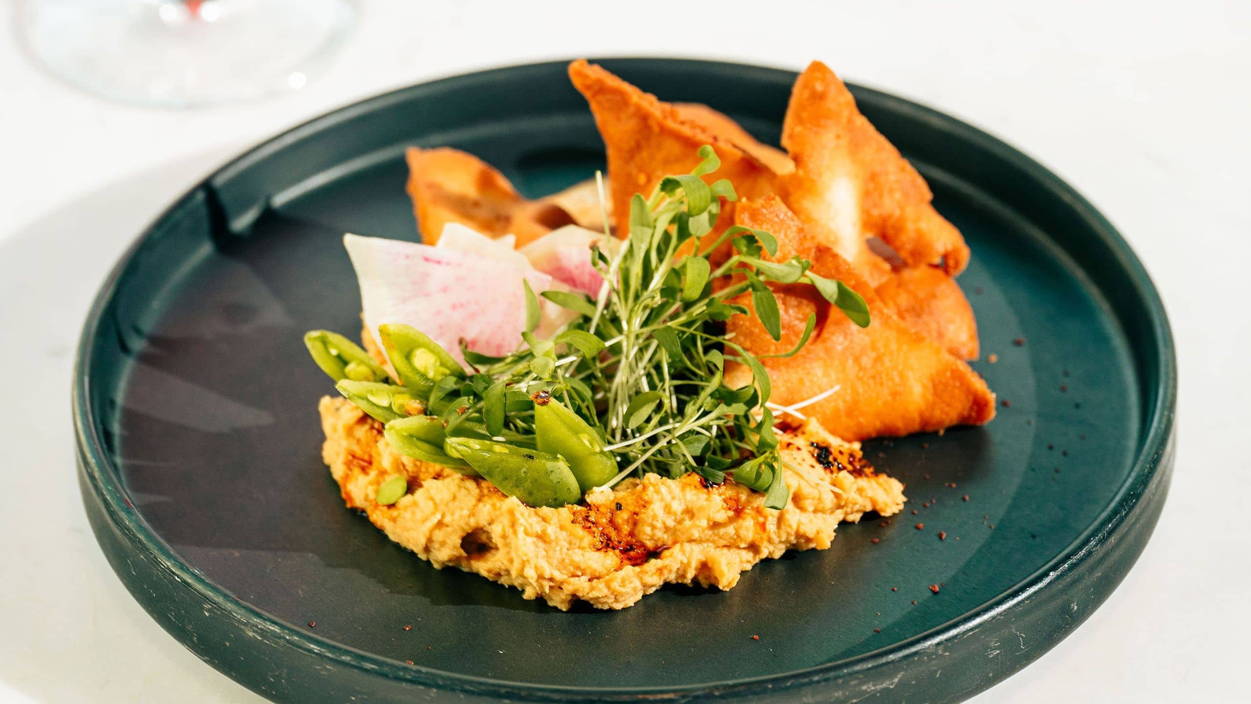 Hyatt Centric Downtown Sacramento Clayton Club Hummus