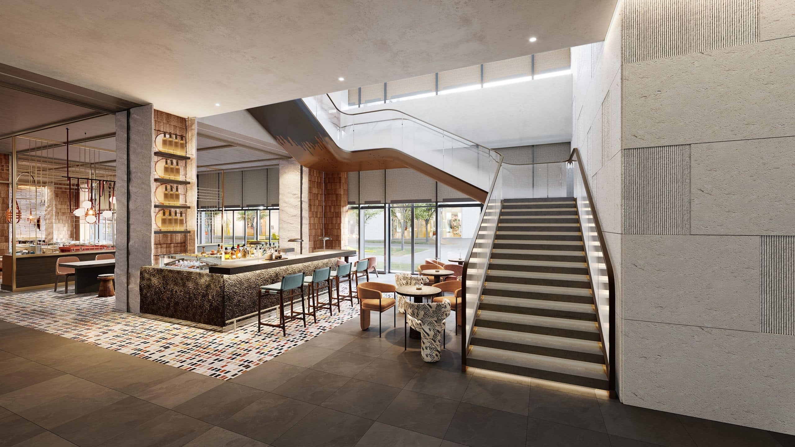 第 2，共 2 Suzhou Xiangcheng Hotel and Suites Rendering Yuan Tower J Noodle Bar Entrance