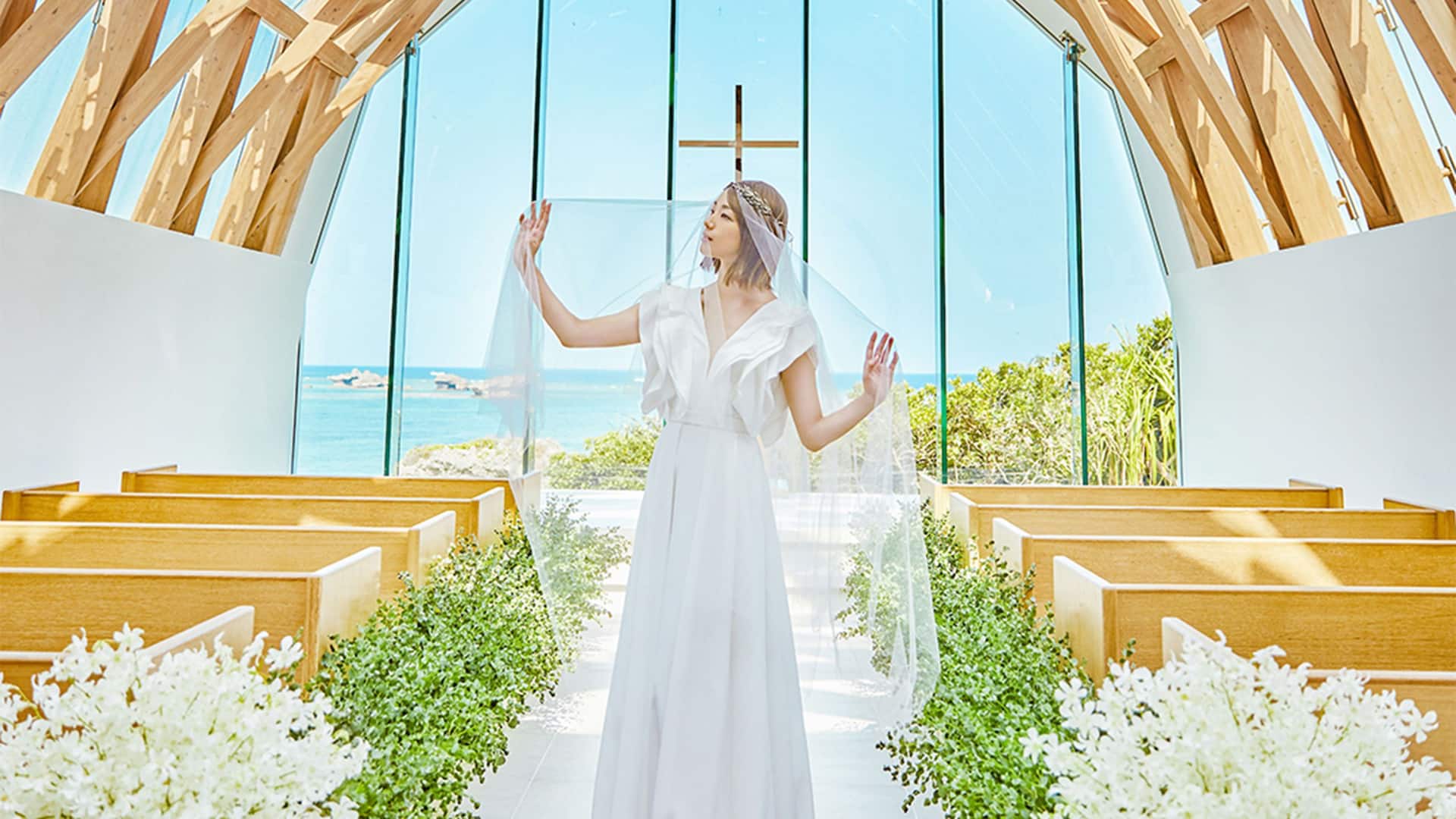 Hyatt Regency Seragaki Island, Okinawa Wedding Dress