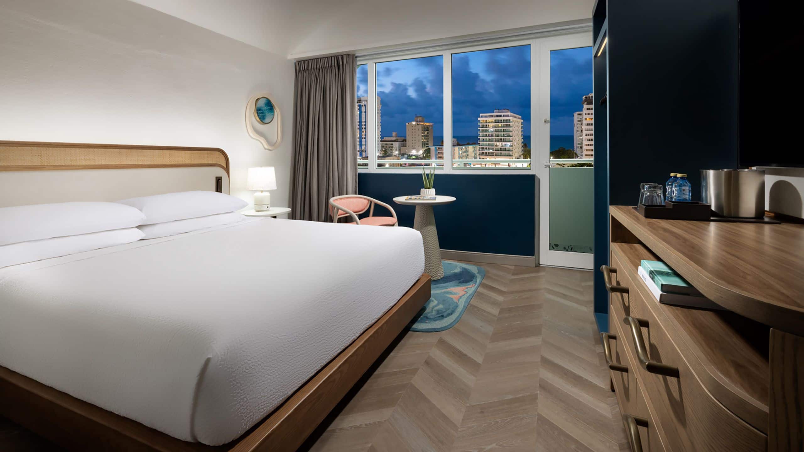 Hyatt Centric San Juan Isla Verde King Guestroom With Night City View