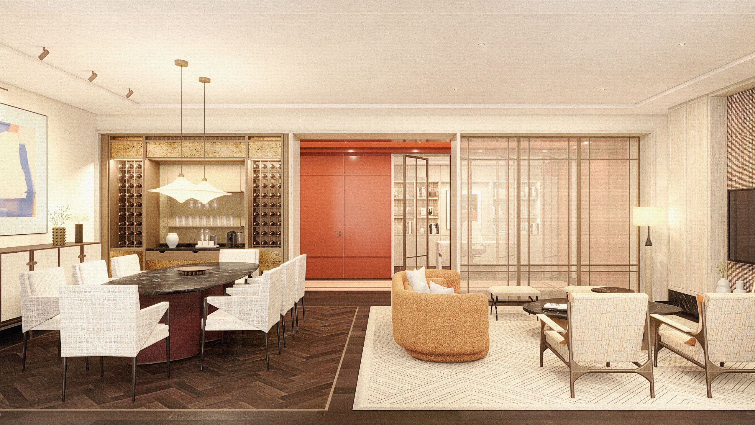 Park Hyatt Mexico City Presidential Suite Living And Dining Area