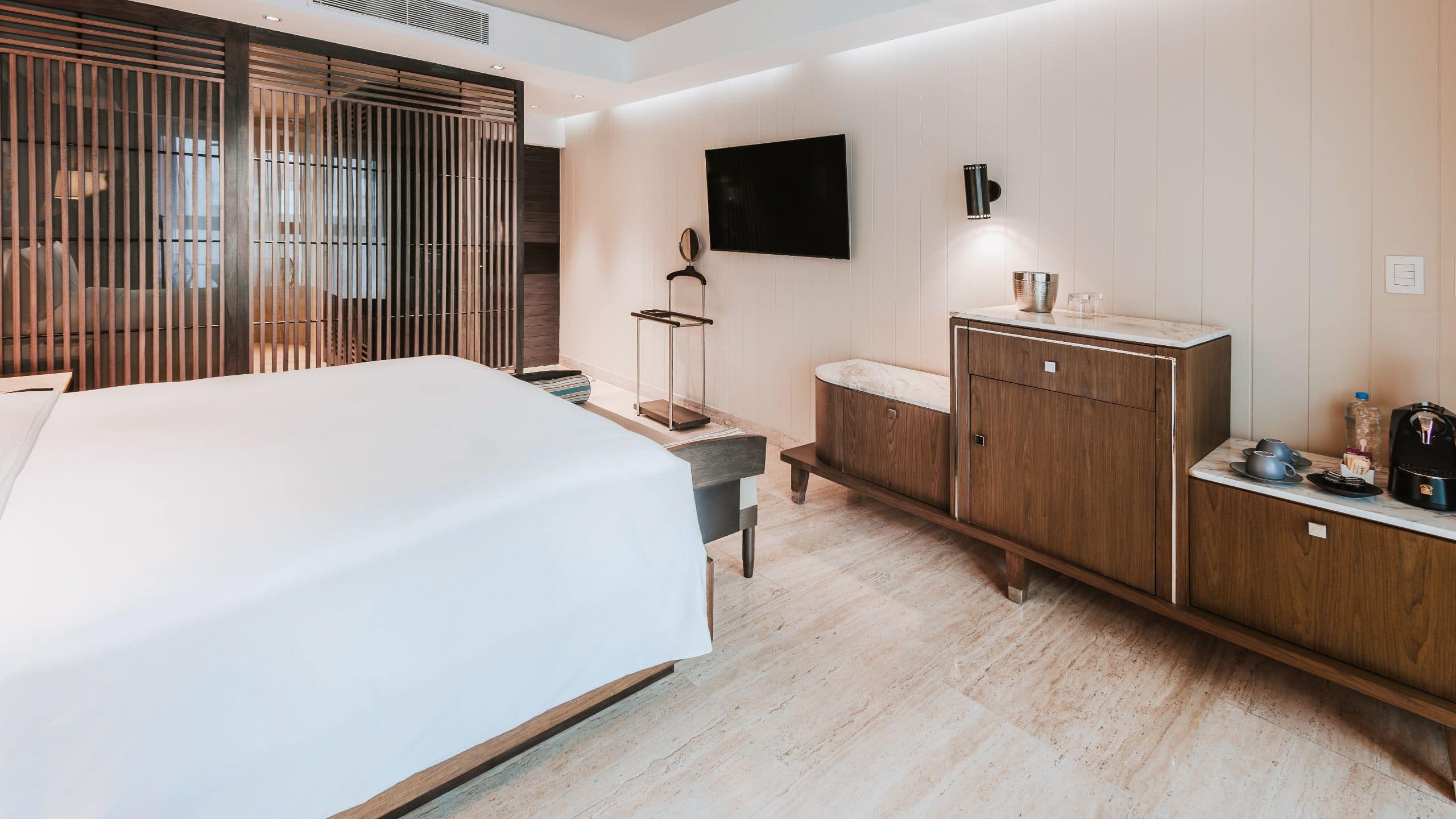 Hyatt Centric Playa del Carmen King Bed Accessible Rollin Shower Dowtown House Bathroom