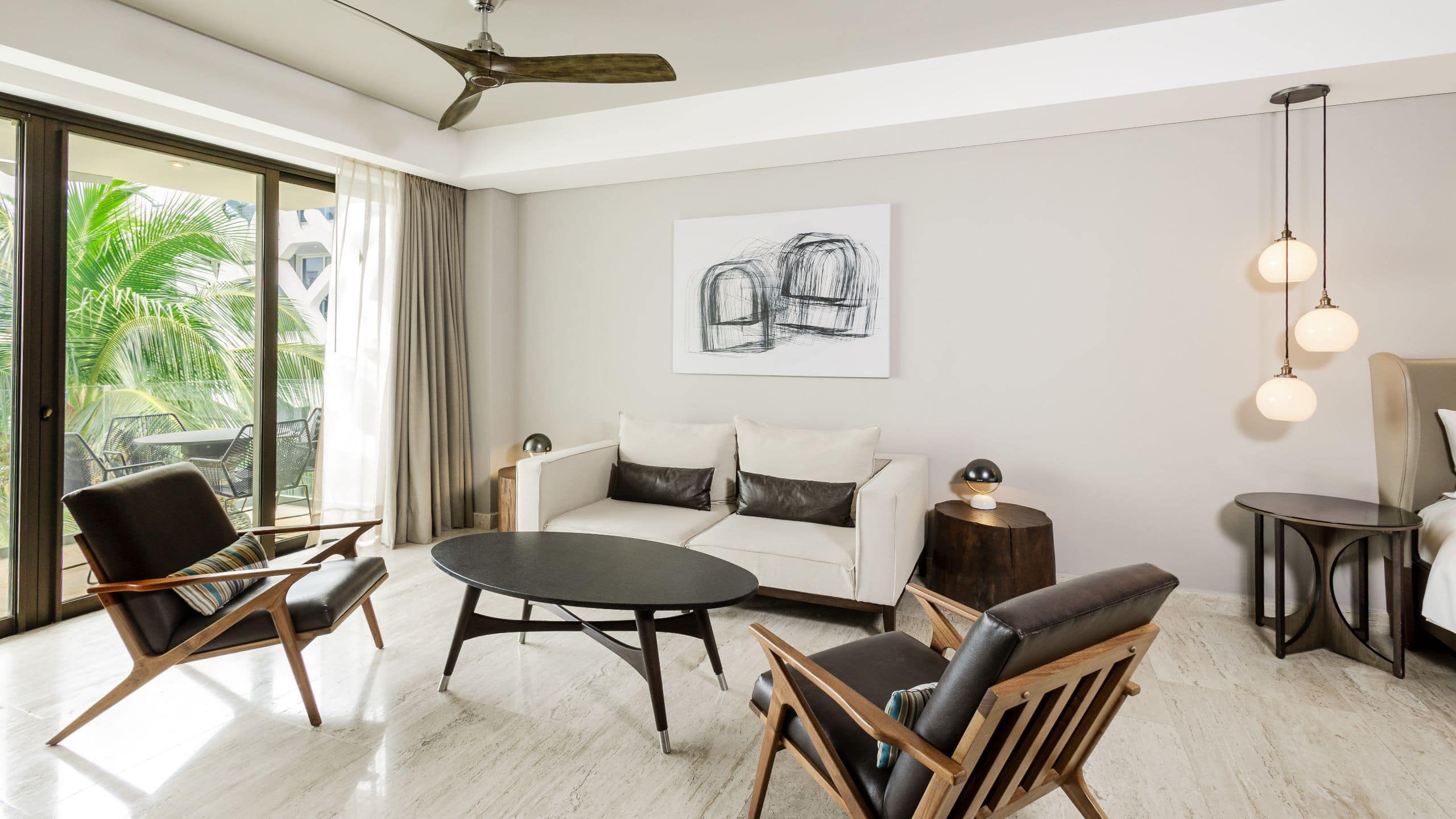3 de 4 Hyatt Centric Playa del Carmen Ocean View Suite Beach House Living Room