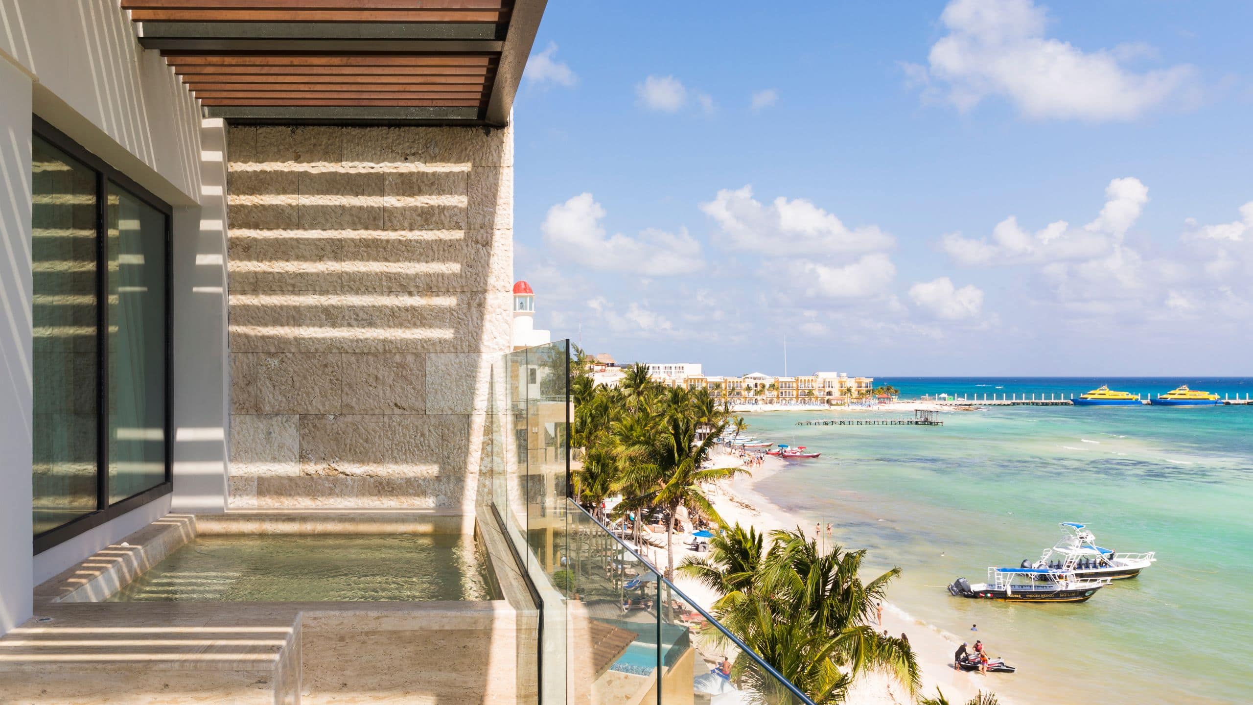Hyatt Centric Playa del Carmen Panoramic Oceanfront Suite Beach House Hot Tub
