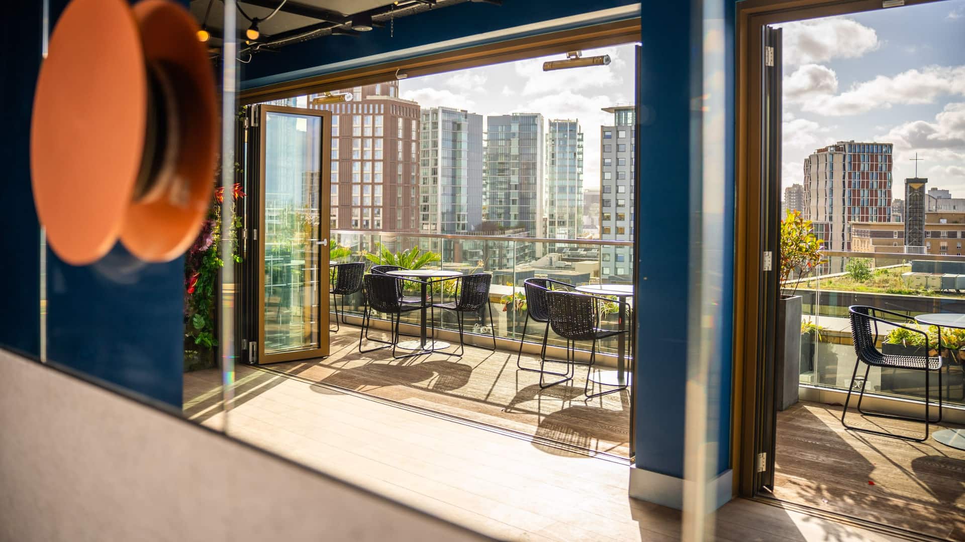 2 of 7 Hyatt Place London City East Pocketsquare Terrace City View