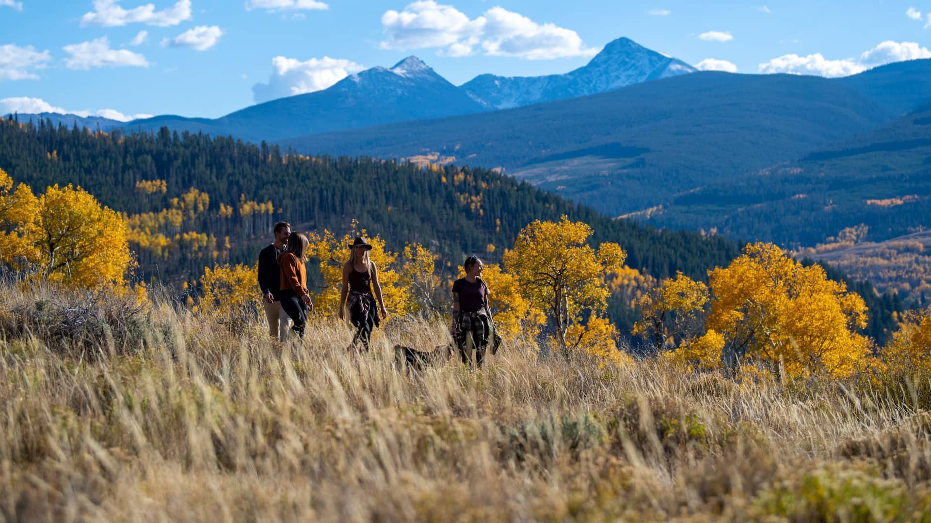 Grand Hyatt Vail Group Hike Fall Foliage
