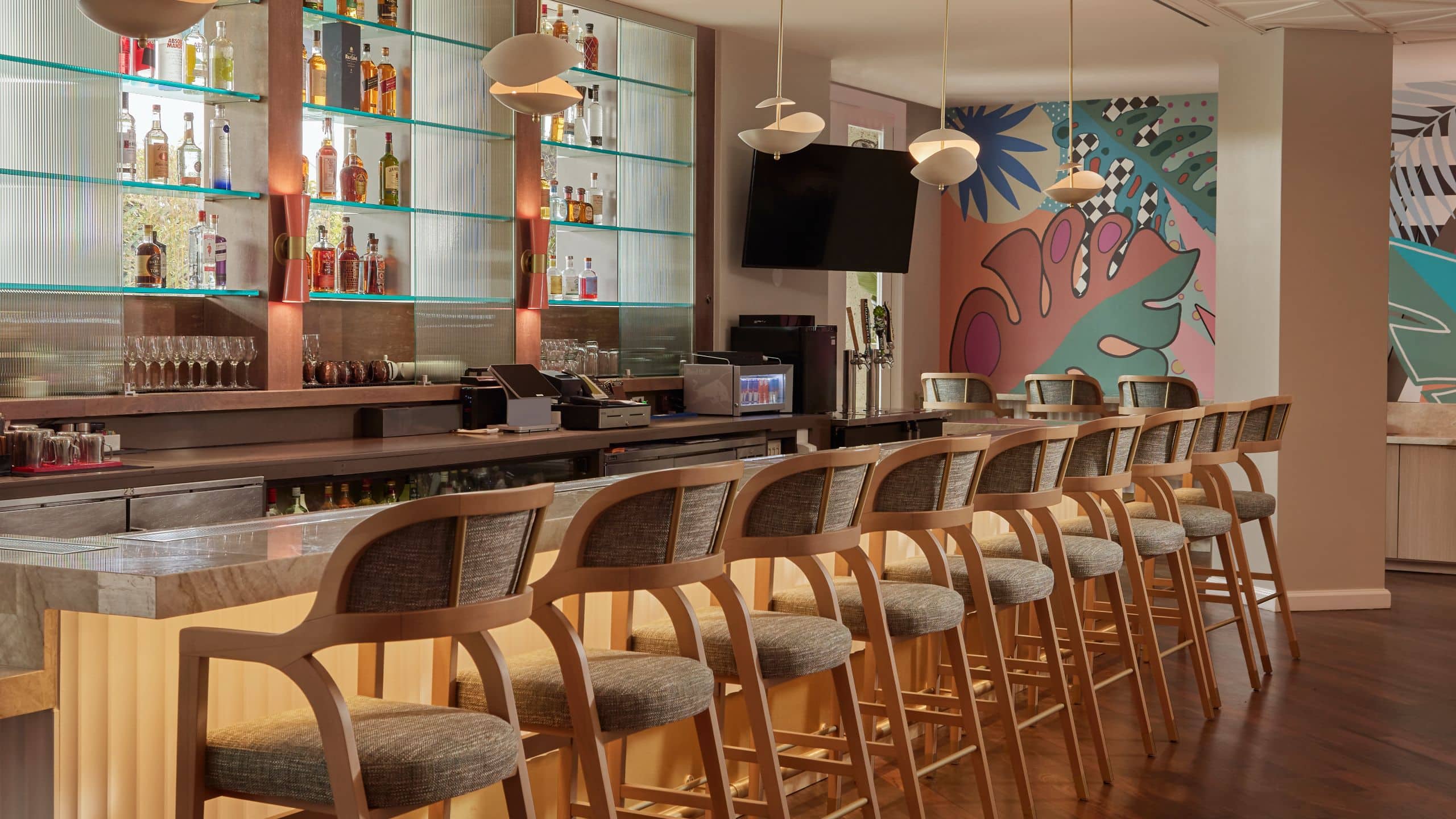 Hyatt Centric Delfina Santa Monica Coastal Harvest Bar Seating