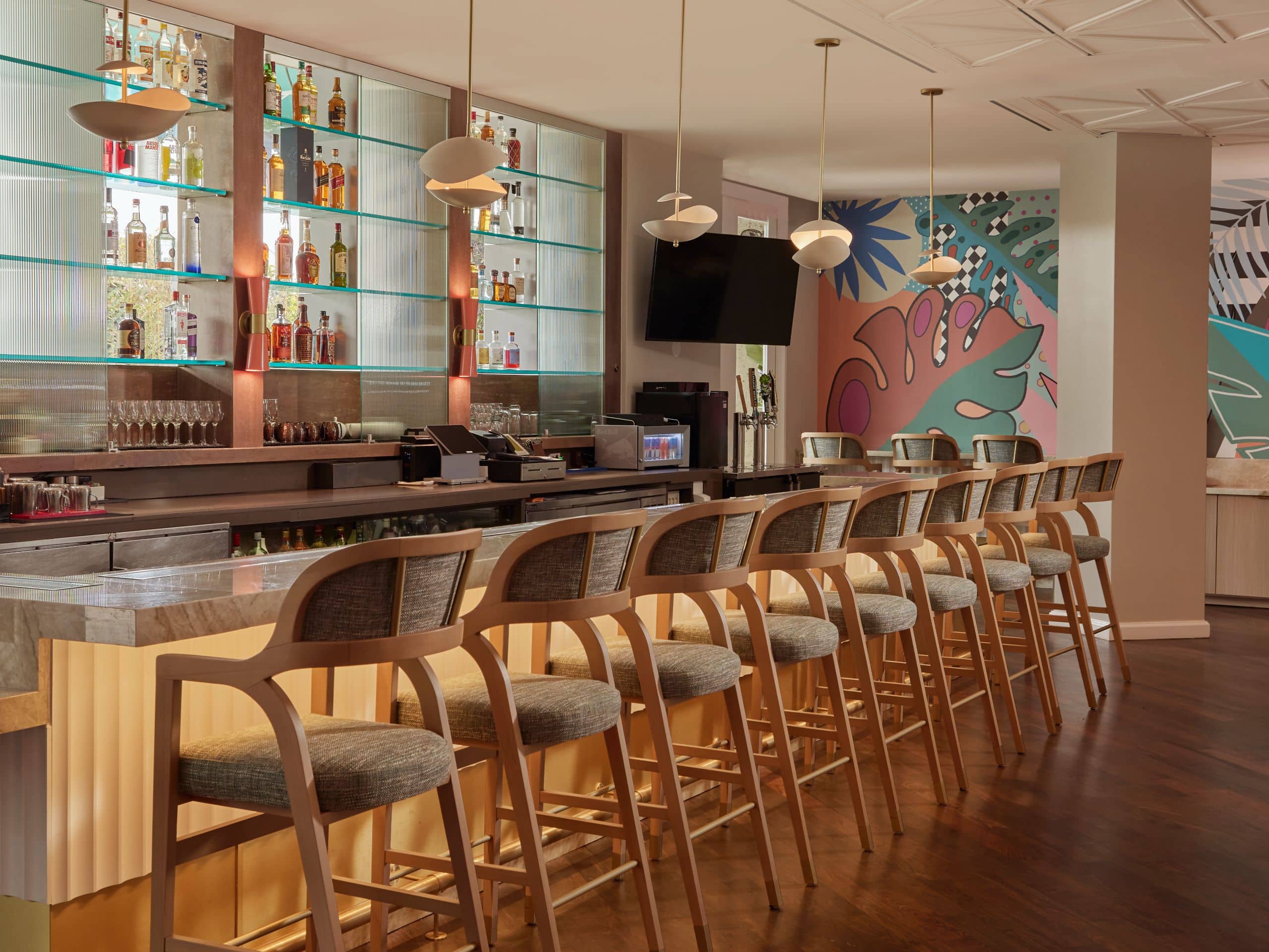 Hyatt Centric Delfina Santa Monica Coastal Harvest Bar Seating