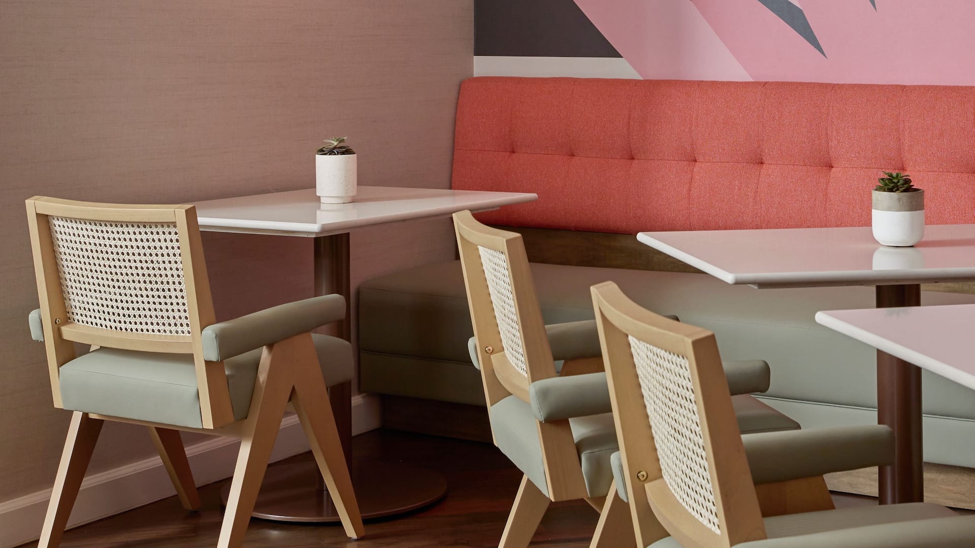 2 of 6 Hyatt Centric Delfina Santa Monica Coastal Harvest Seating Detail