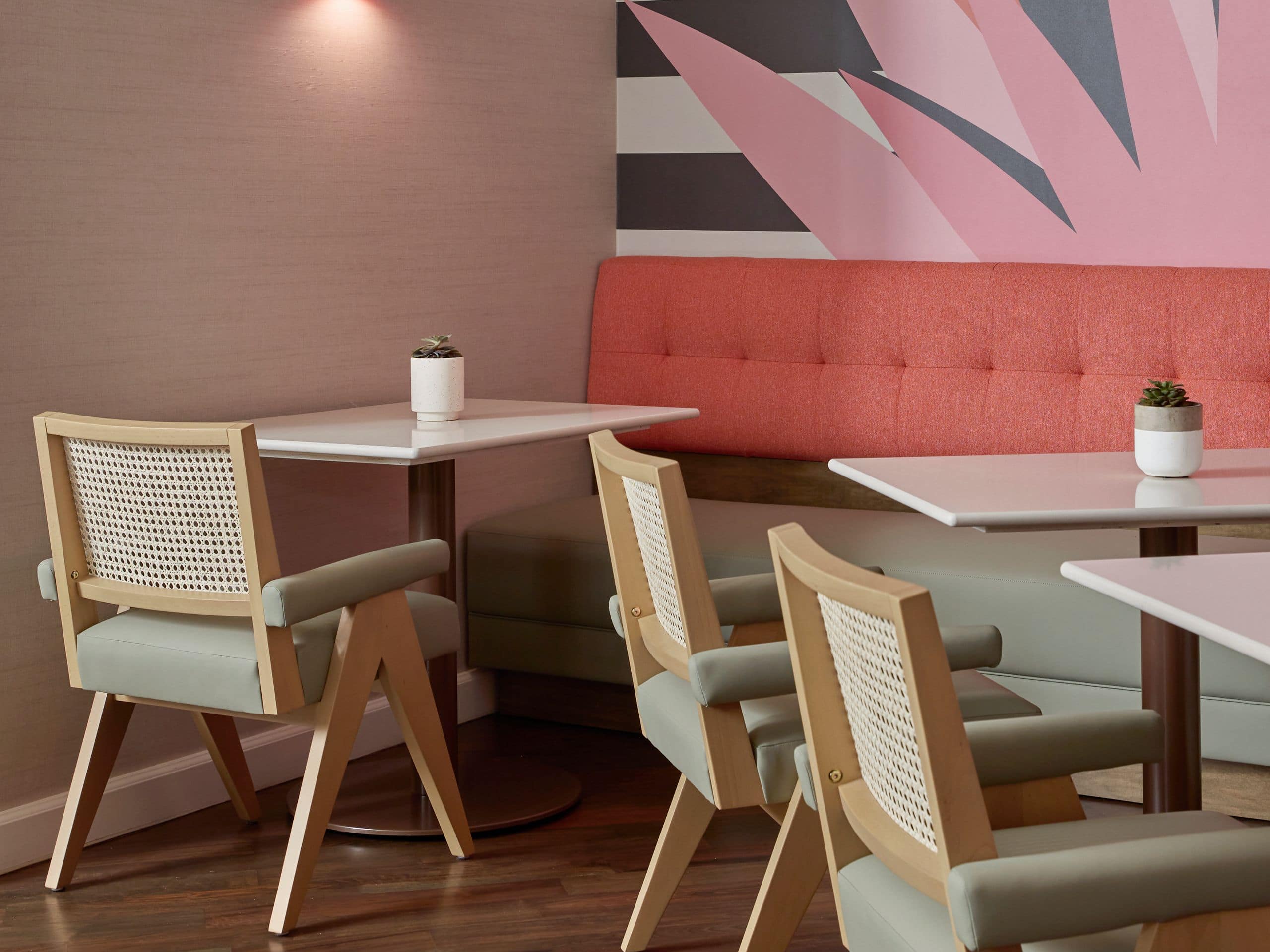 Hyatt Centric Delfina Santa Monica Coastal Harvest Seating Detail
