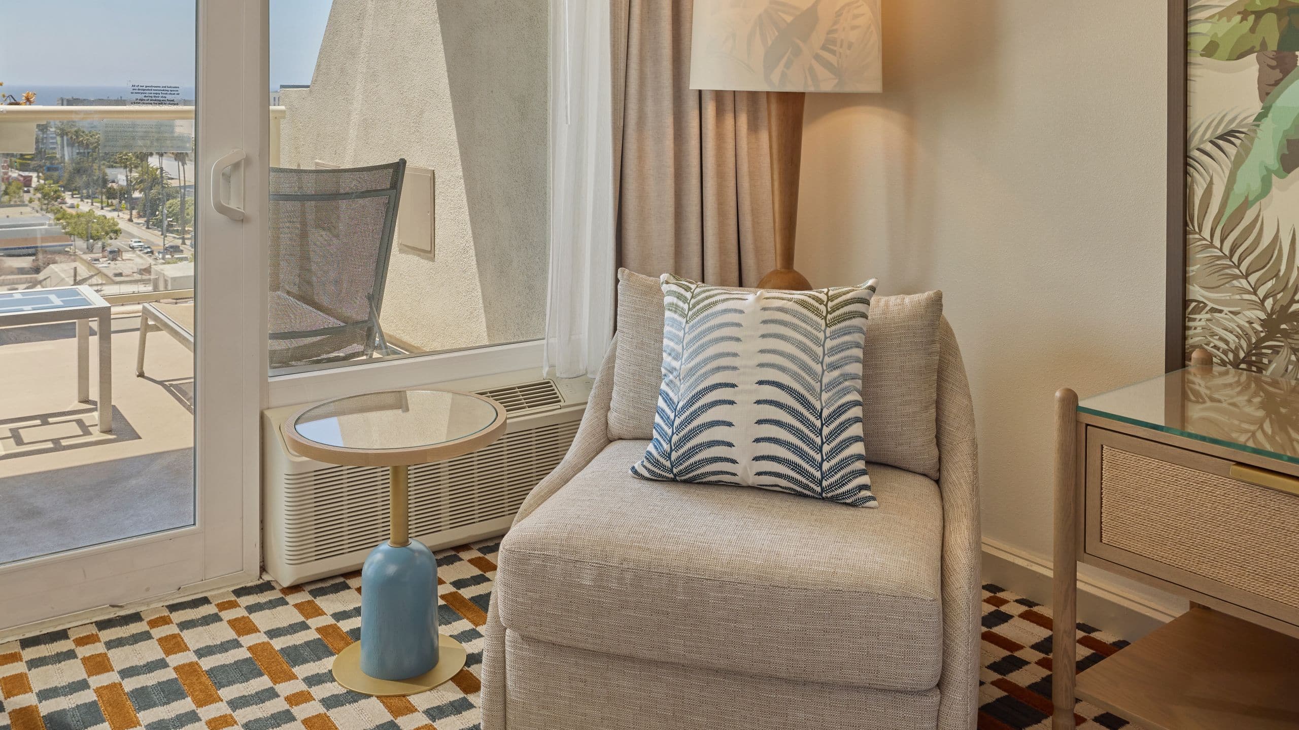 Hyatt Centric Delfina Santa Monica Guestroom Sitting Chair By Window