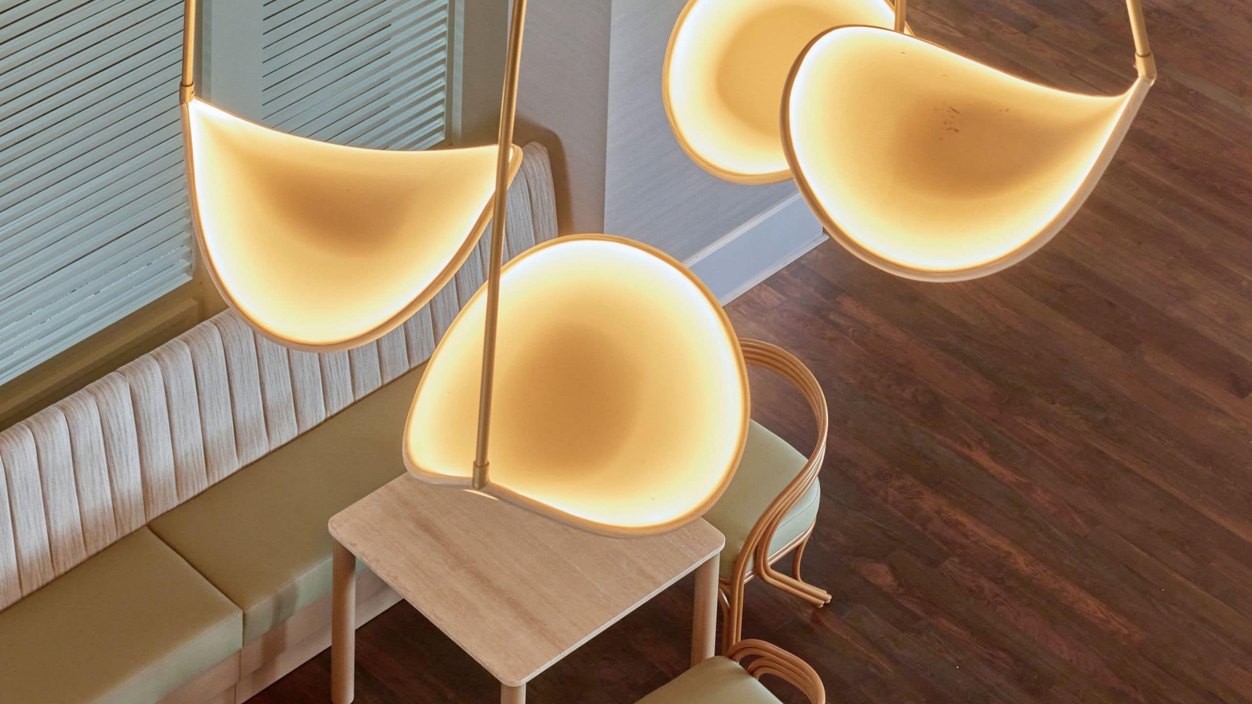 Hyatt Centric Delfina Santa Monica Lobby Lighting Details