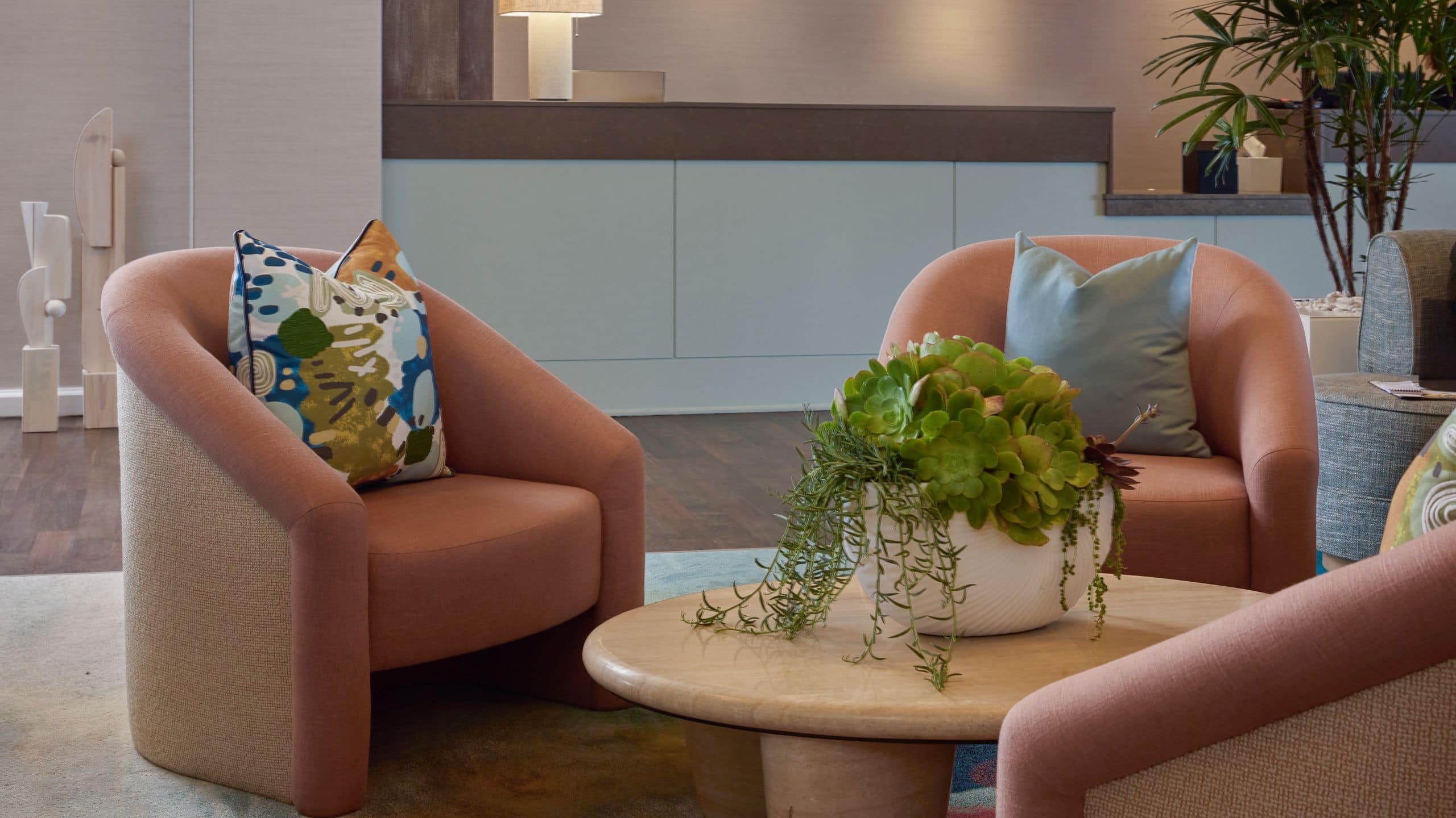 Hyatt Centric Delfina Santa Monica Lobby Seating Chair Details