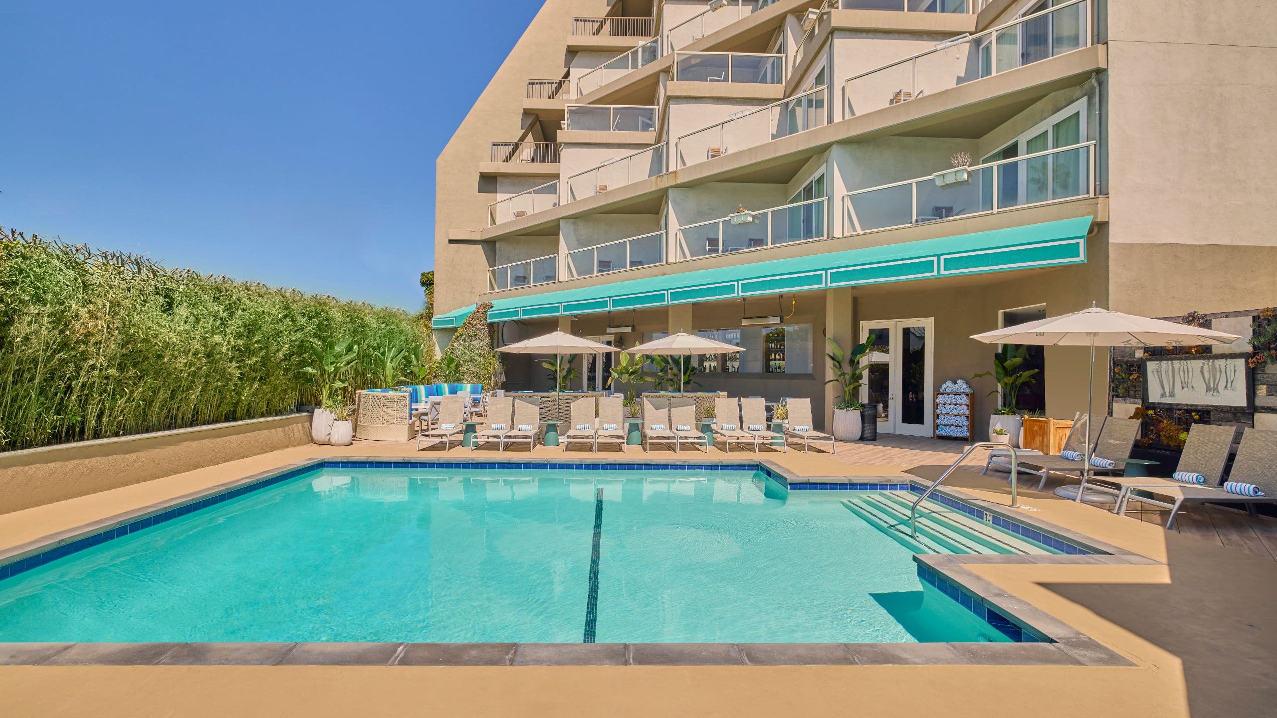Hyatt Centric Delfina Santa Monica Pool Full View