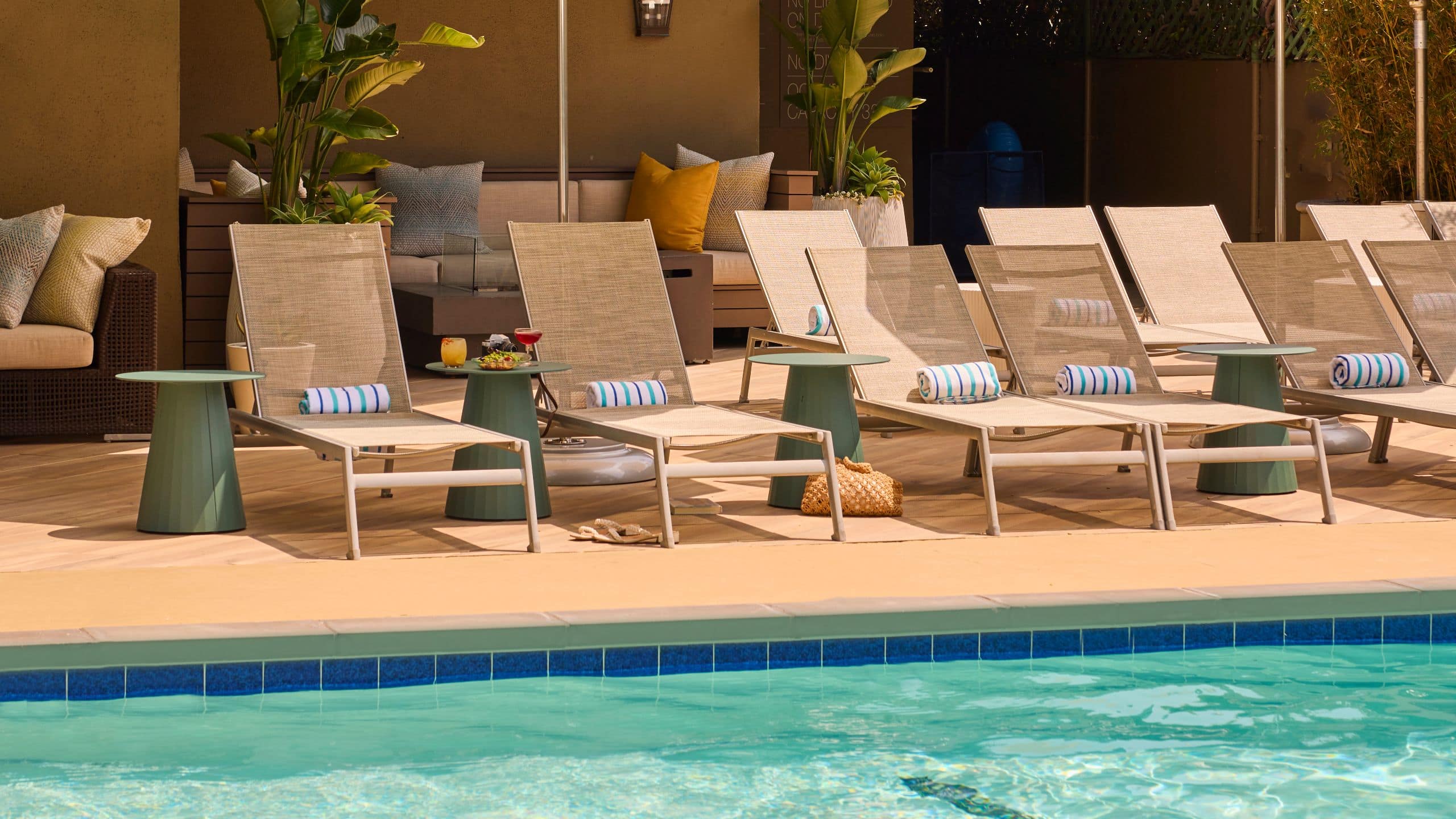 Hyatt Centric Delfina Santa Monica Pool Lounge Chair Details