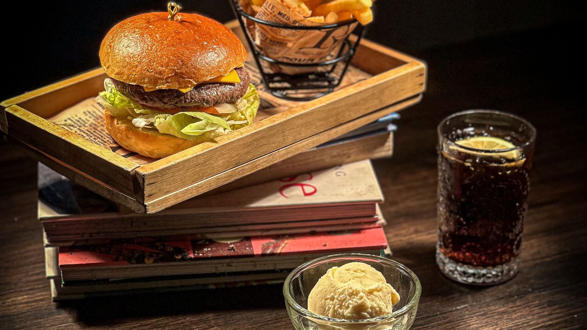 Hyatt Regency Koh Samui Cobalt Combo Set Beef Burger
