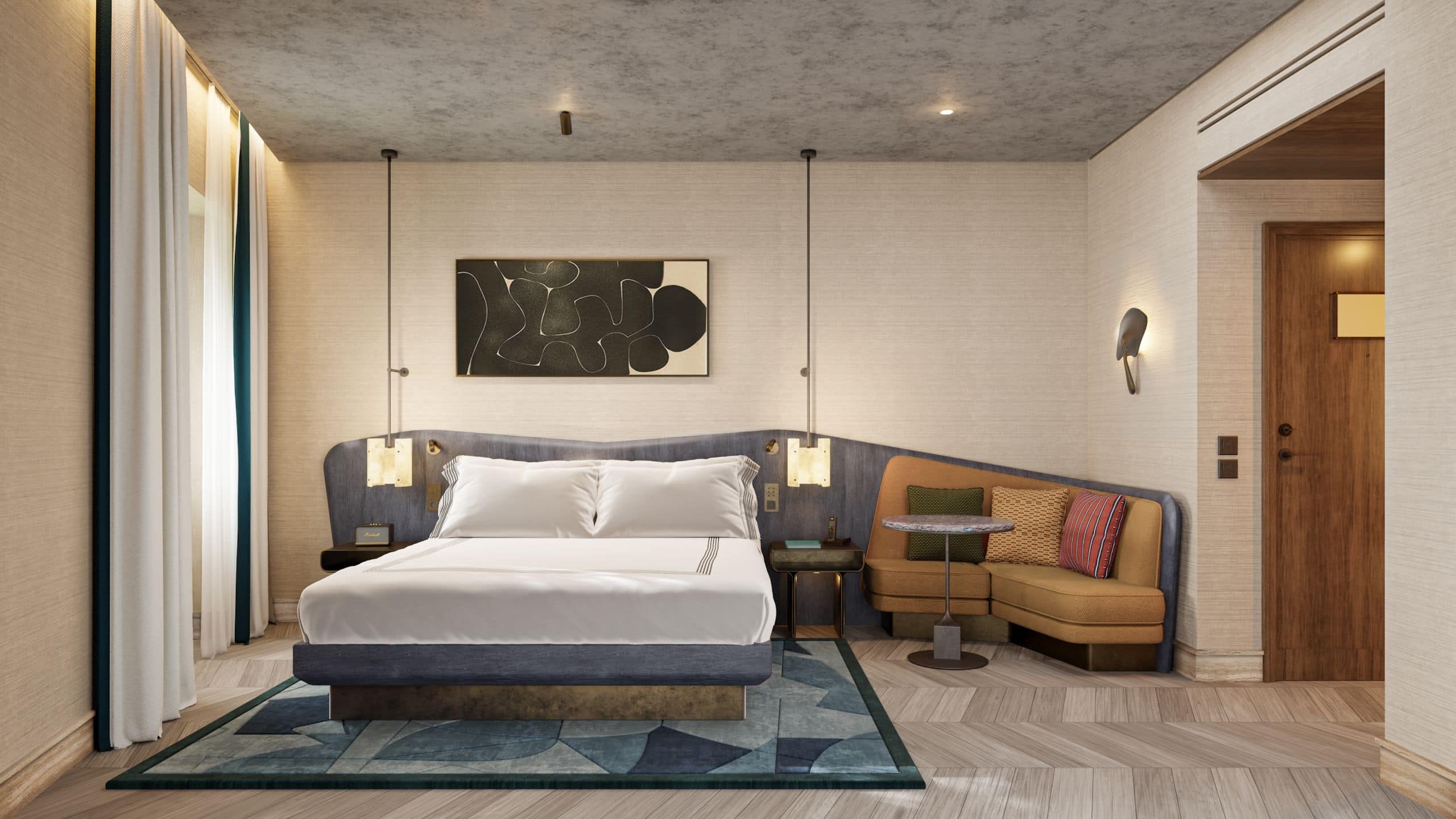 Thompson Rome King Guestroom Bedroom