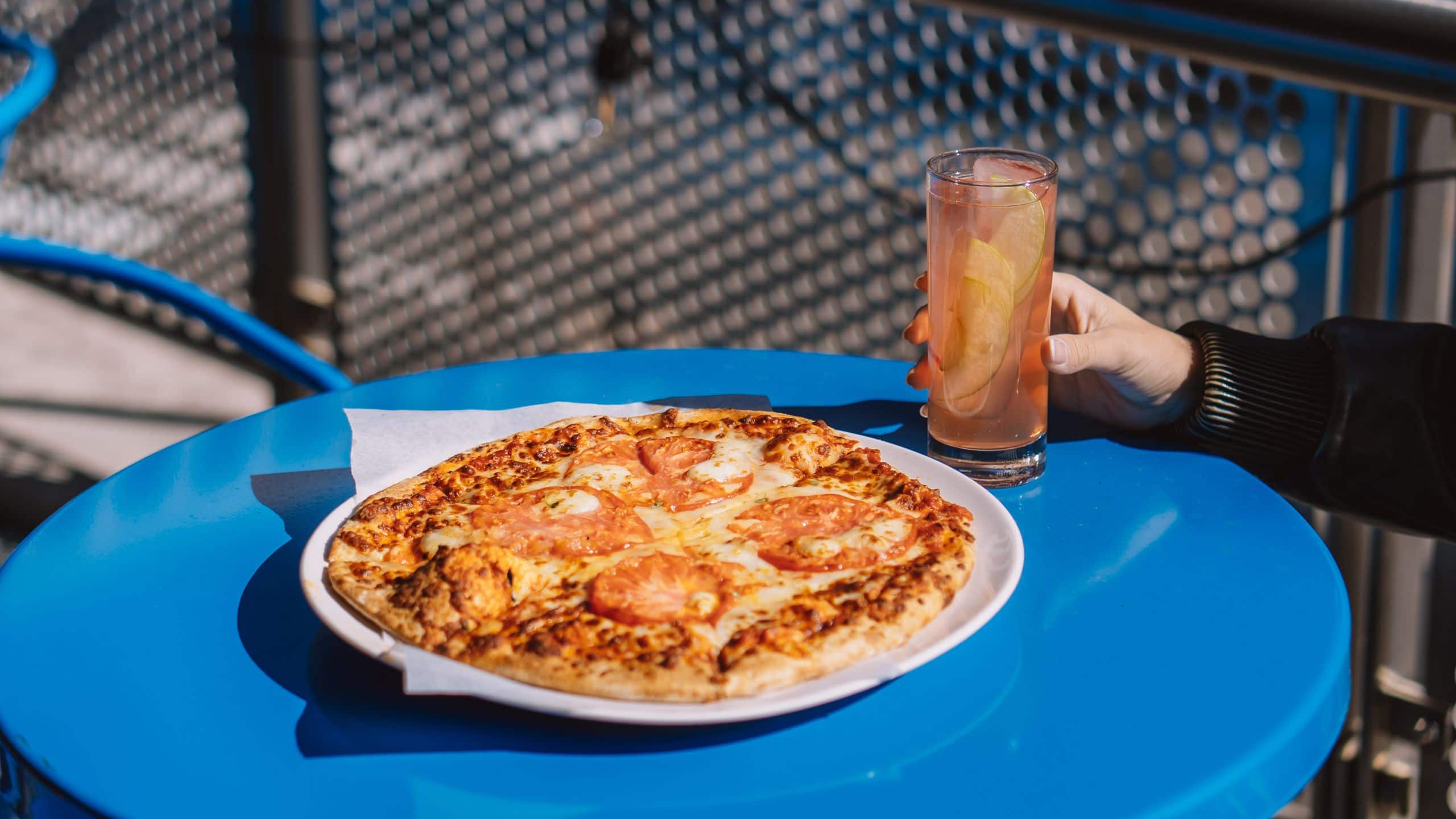 4 of 5 Hyatt Centric Arlington Margherita Pizza On Terrace