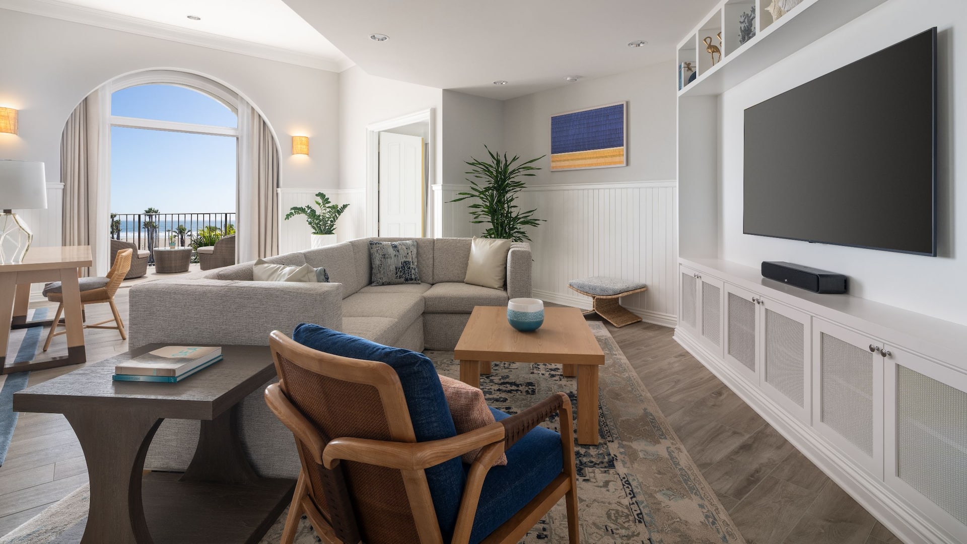 Hyatt Regency Huntington Beach Resort and Spa Beach House Presidential Suite Entertainment Nook