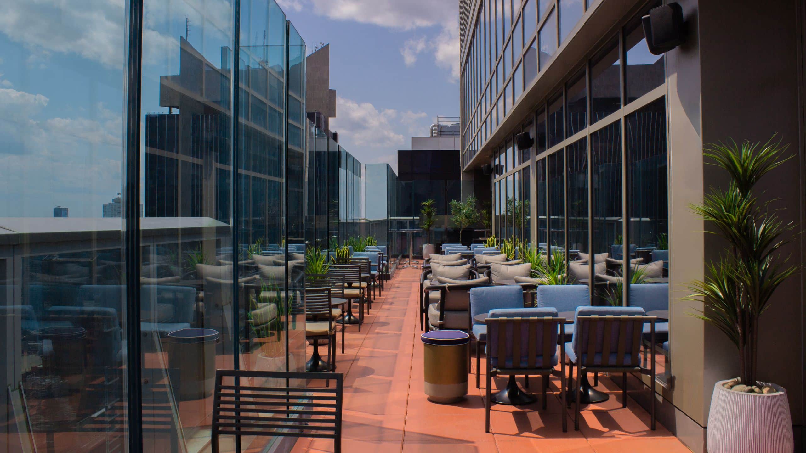 Hyatt Centric Times Square New York Bar 54 Terrace View Day