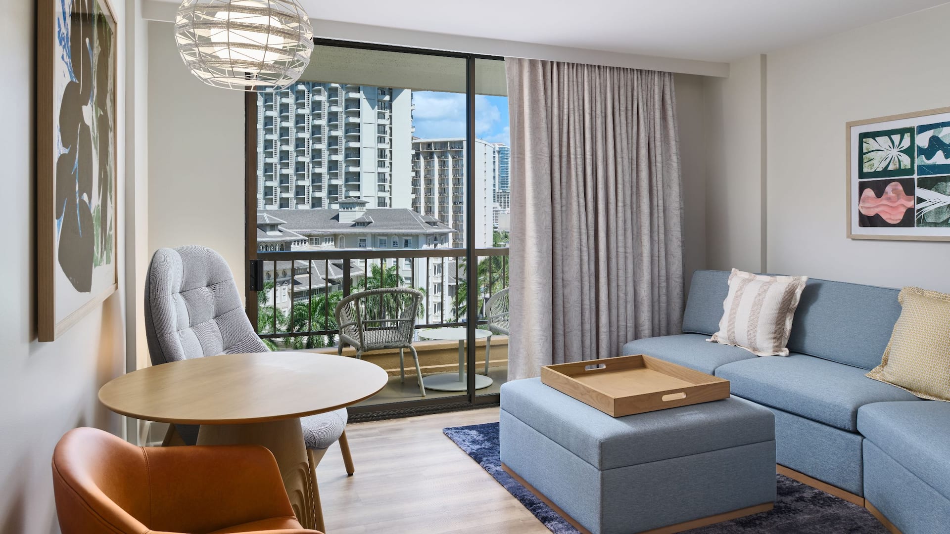 3 of 11 Hyatt Regency Waikiki Beach Resort and Spa One King Bed Waikiki View Jr Suite Living