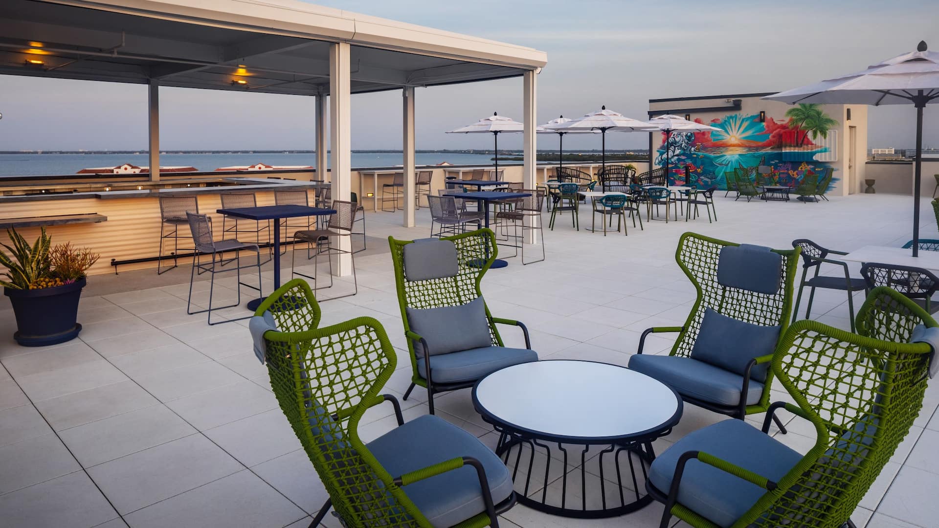 Hyatt Place Cape Canaveral Rooftop And Water View