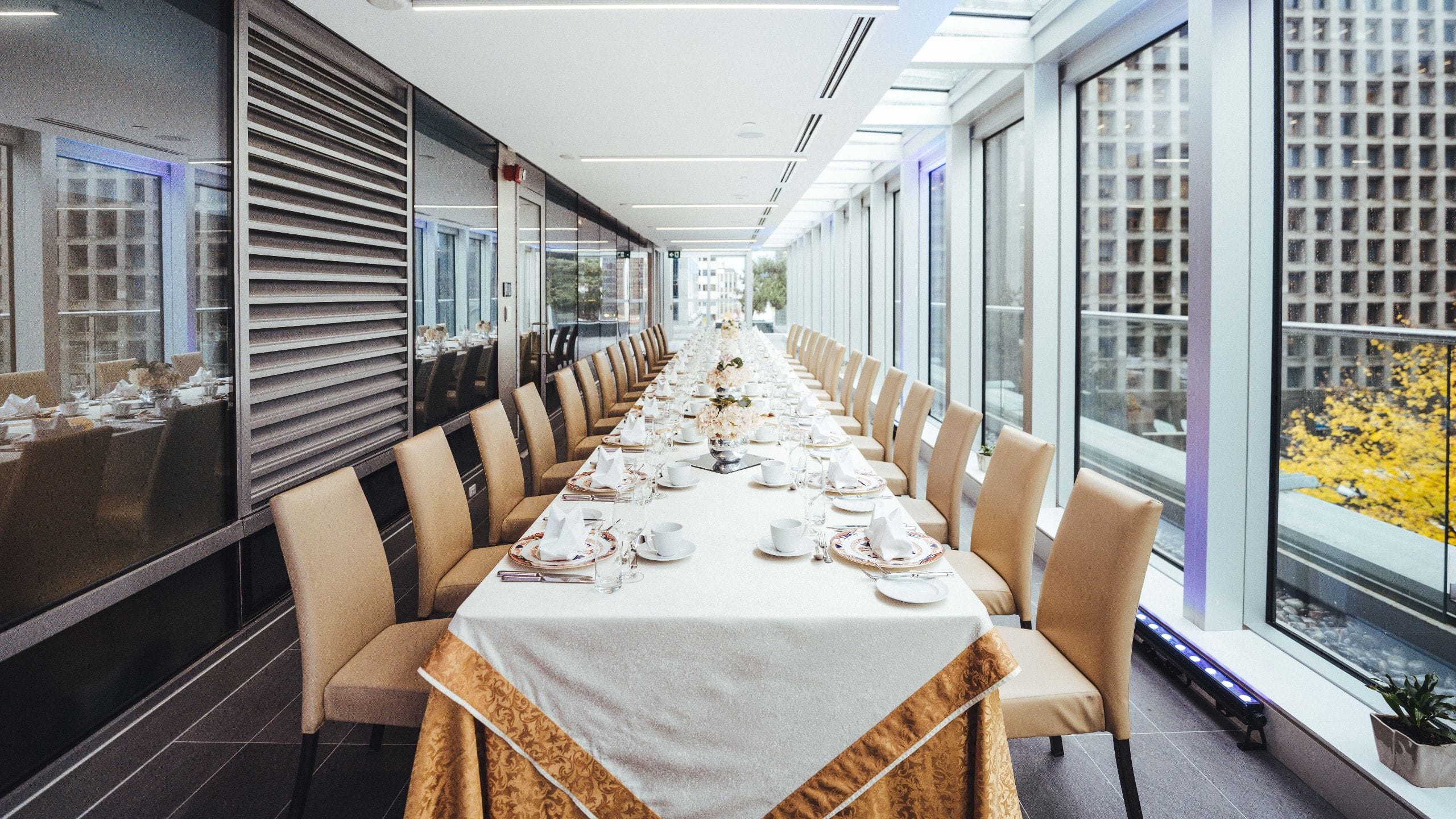 1 of 1 Hyatt Vancouver Downtown Alberni Terrace Group Set-Up