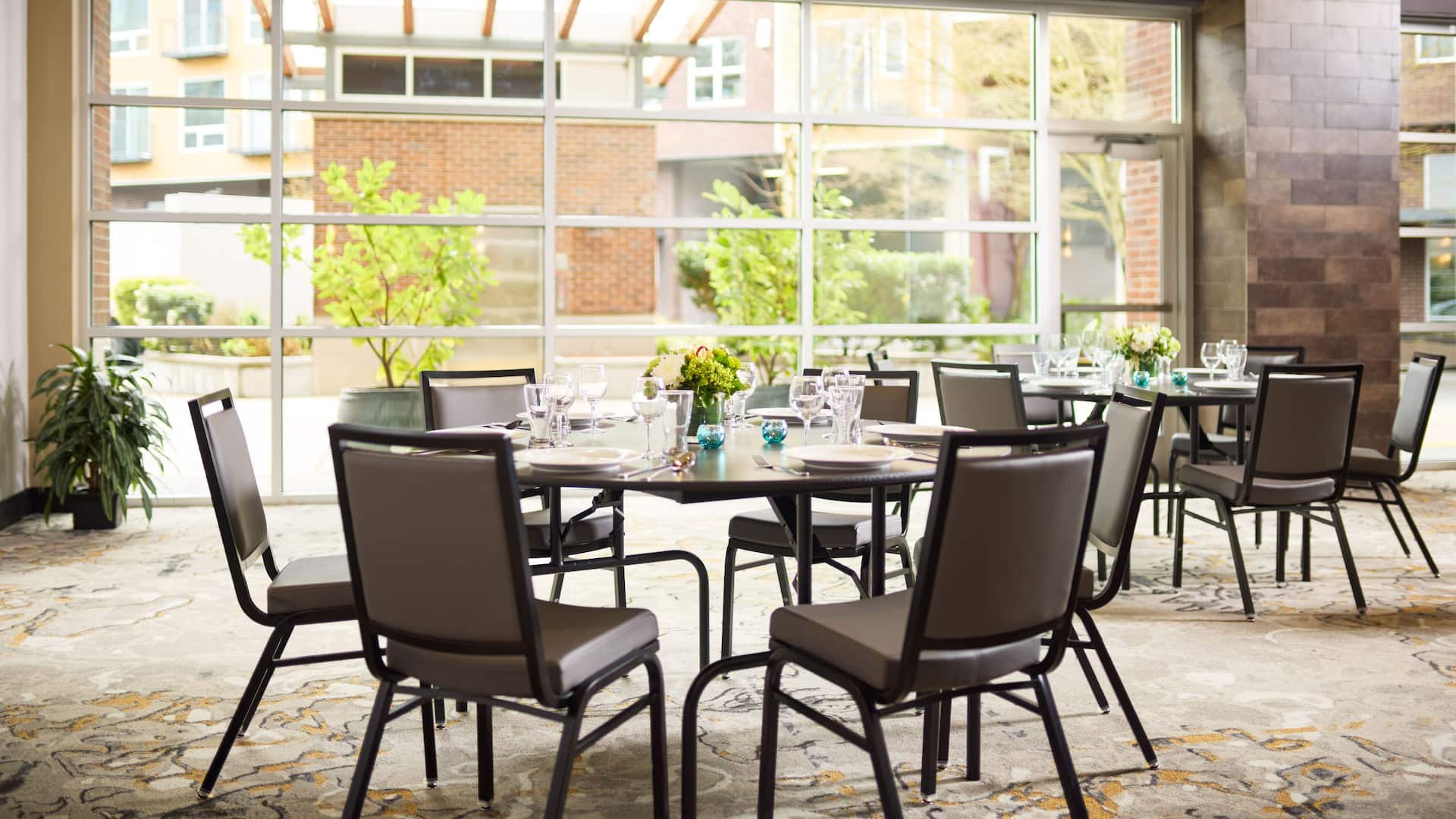 7 of 11 Hyatt House Seattle/Redmond Meeting Space Rounds Linenless Table