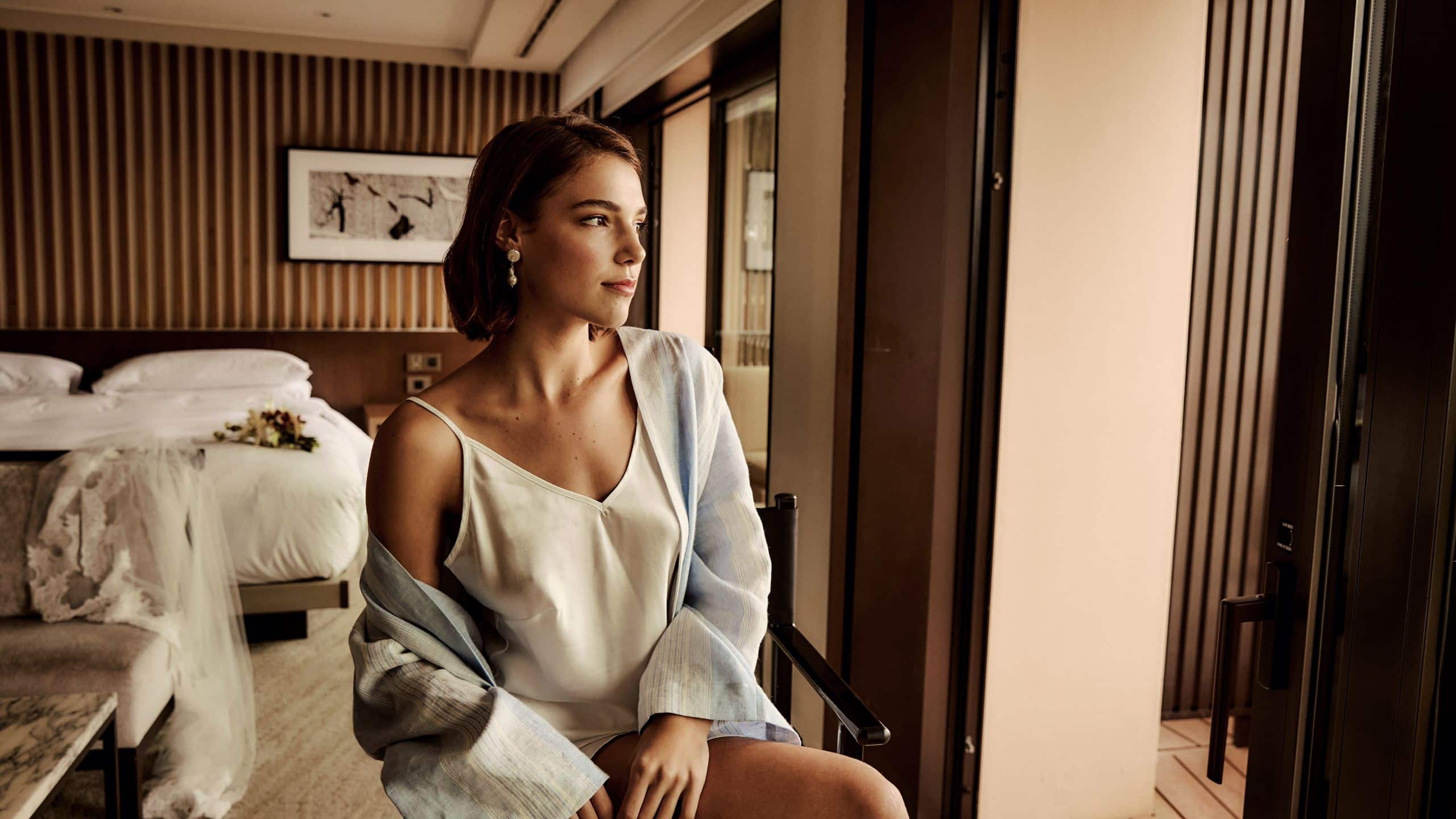 Park Hyatt Sydney Wedding Lifestyle Bride In Room