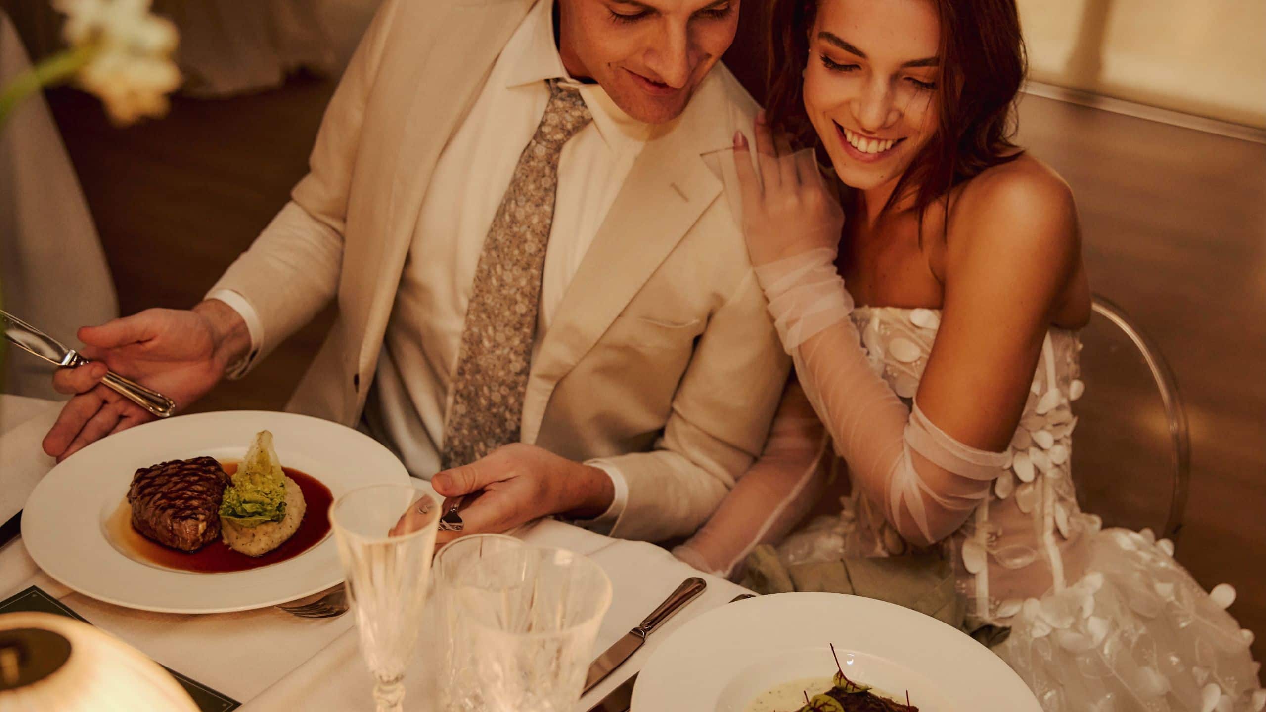 Park Hyatt Sydney Wedding Lifestyle Couple Dinner