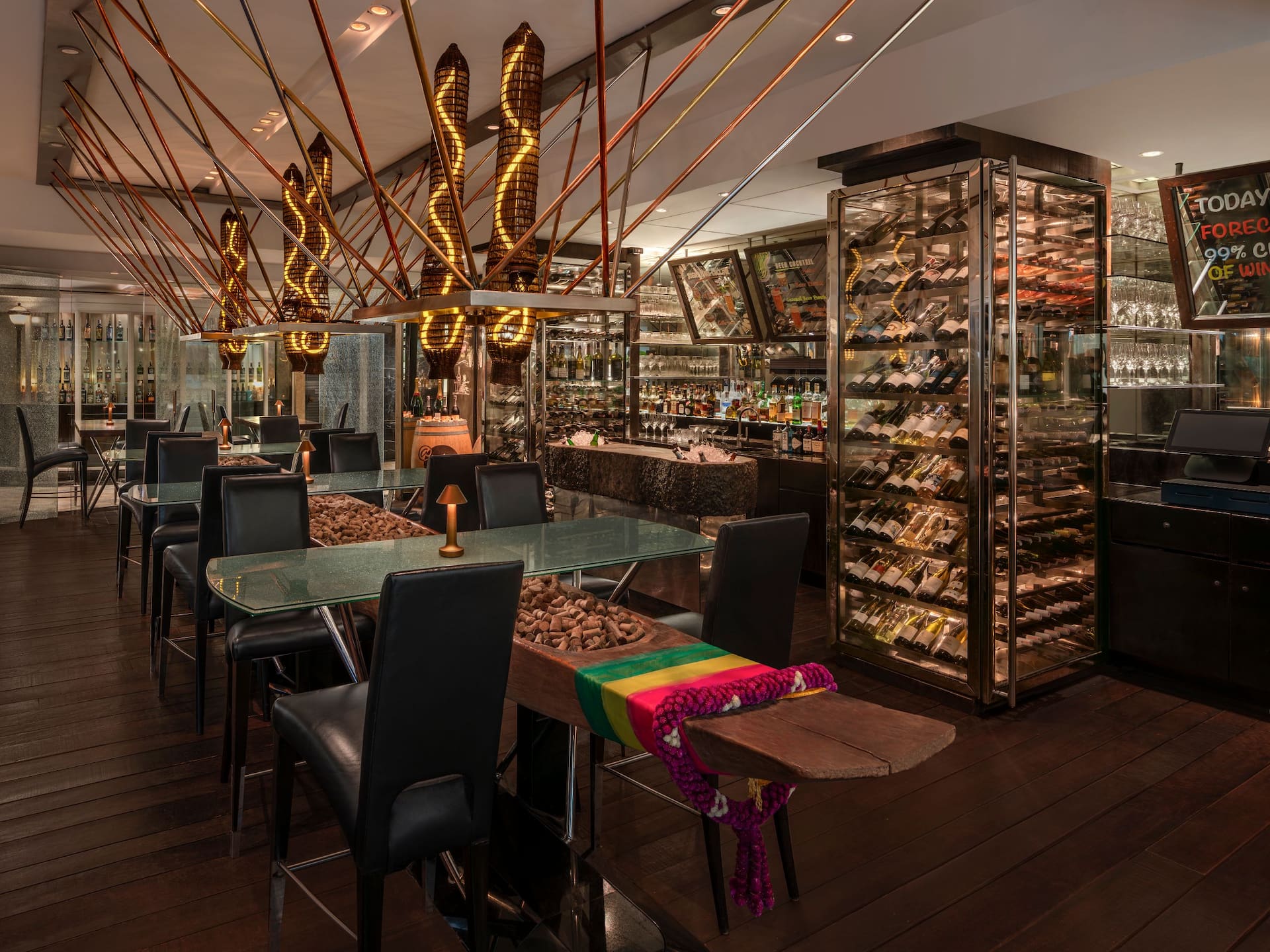 Grand Hyatt Erawan Bangkok Bar Four Nine Four Dining Area