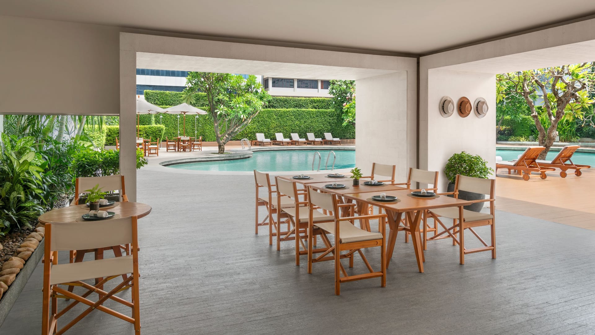 Grand Hyatt Erawan Bangkok Breezeway Pool Seating