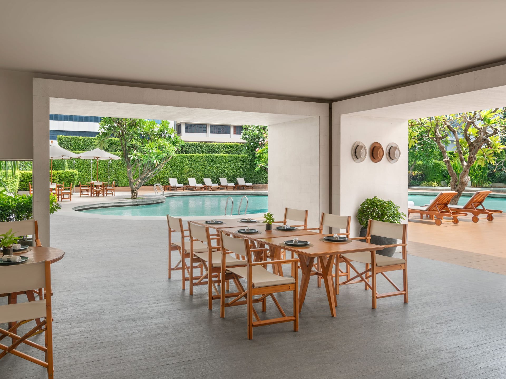 Grand Hyatt Erawan Bangkok Breezeway Pool Seating