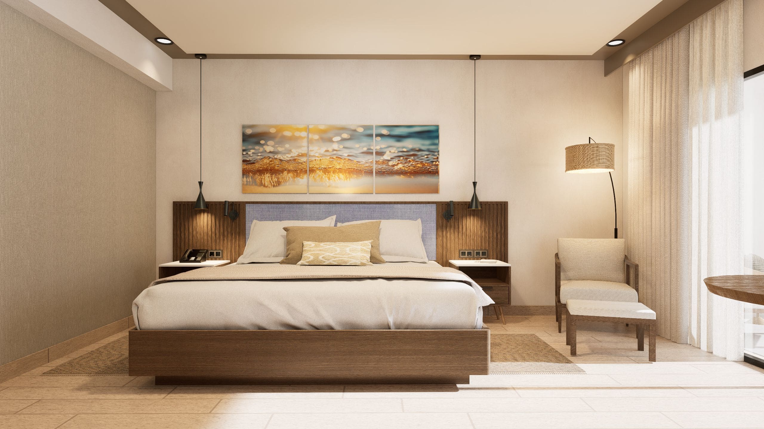 Hyatt Vivid Punta Cana King Room Garden View Bedroom