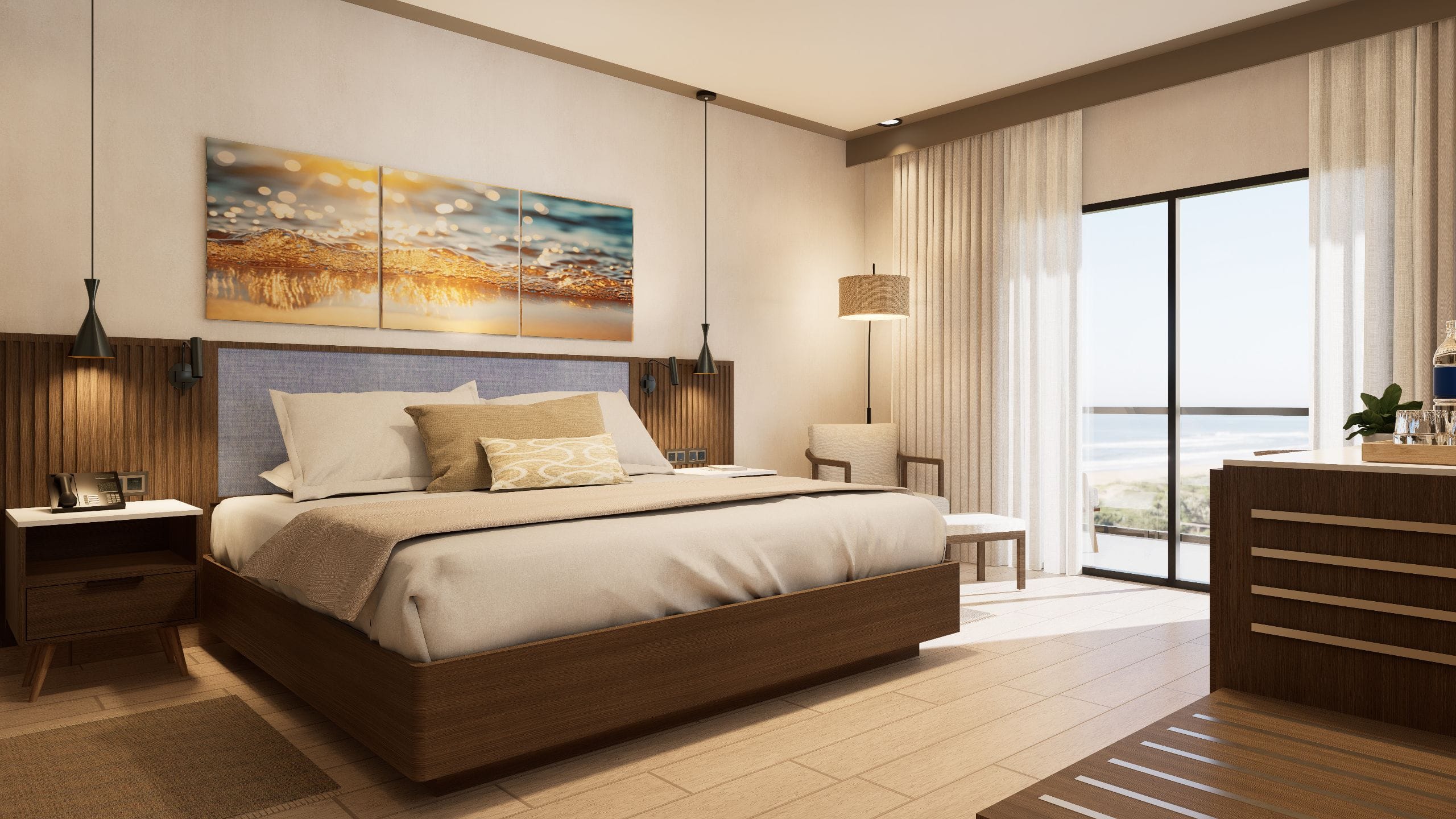 Hyatt Vivid Punta Cana King Room Garden View Bedroom