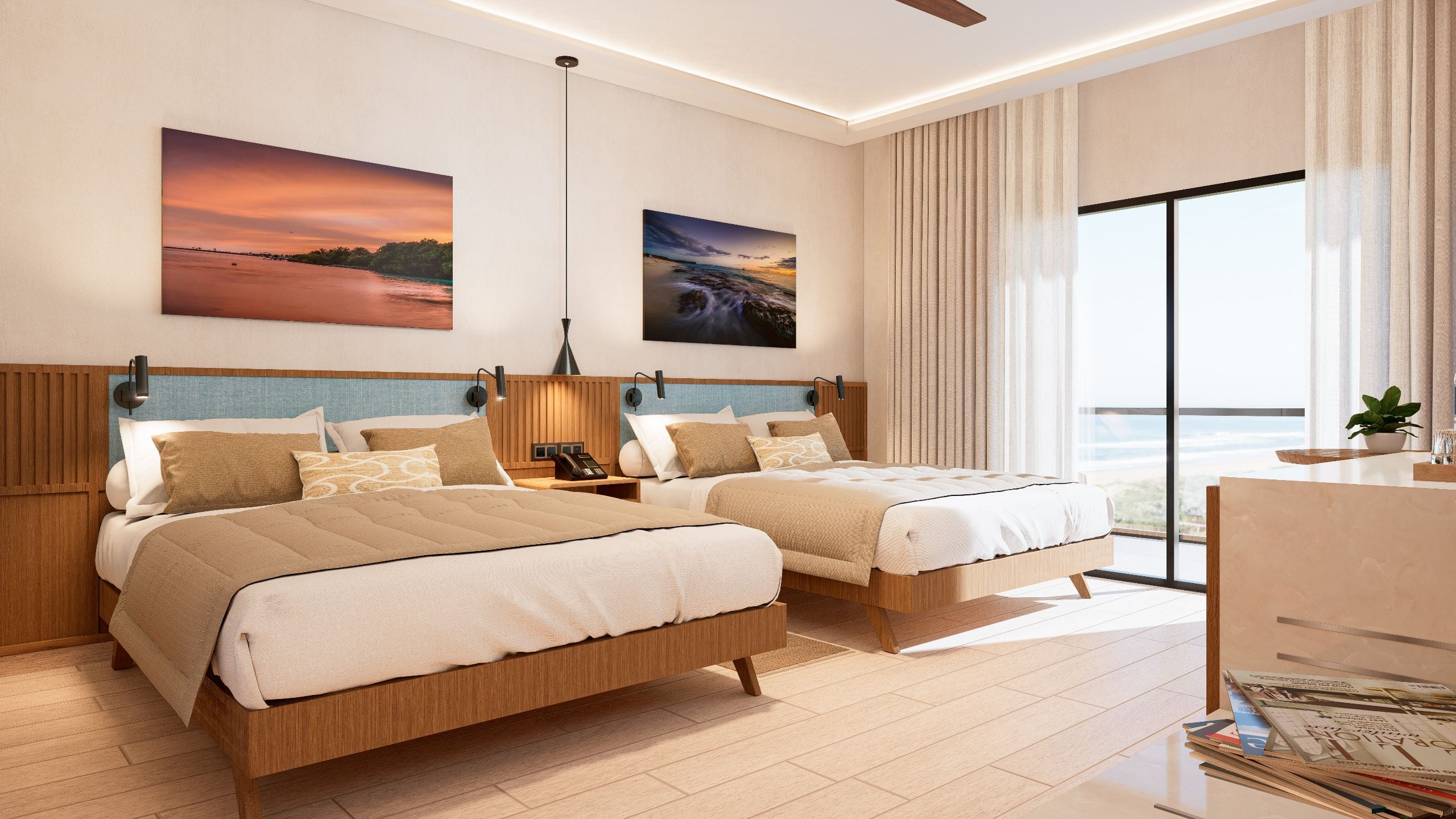 Hyatt Vivid Punta Cana Double Room Garden View Bedroom