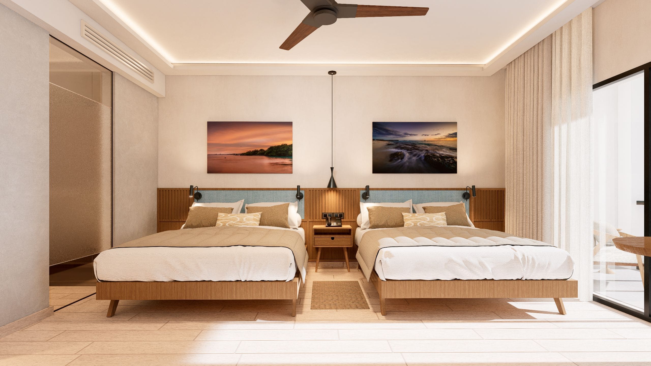 Hyatt Vivid Punta Cana Double Room Garden View Bedroom